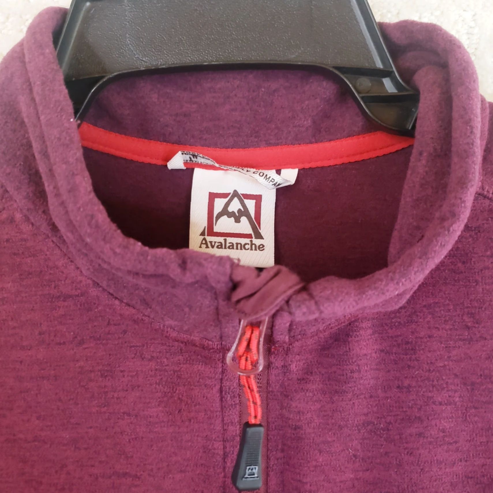 Avalanche Avalanche Jacket Full Zip Stand-Up Collar Pockets Maroon M Mens Regular Fit Size US M / EU 48-50 / 2 - 4 Thumbnail
