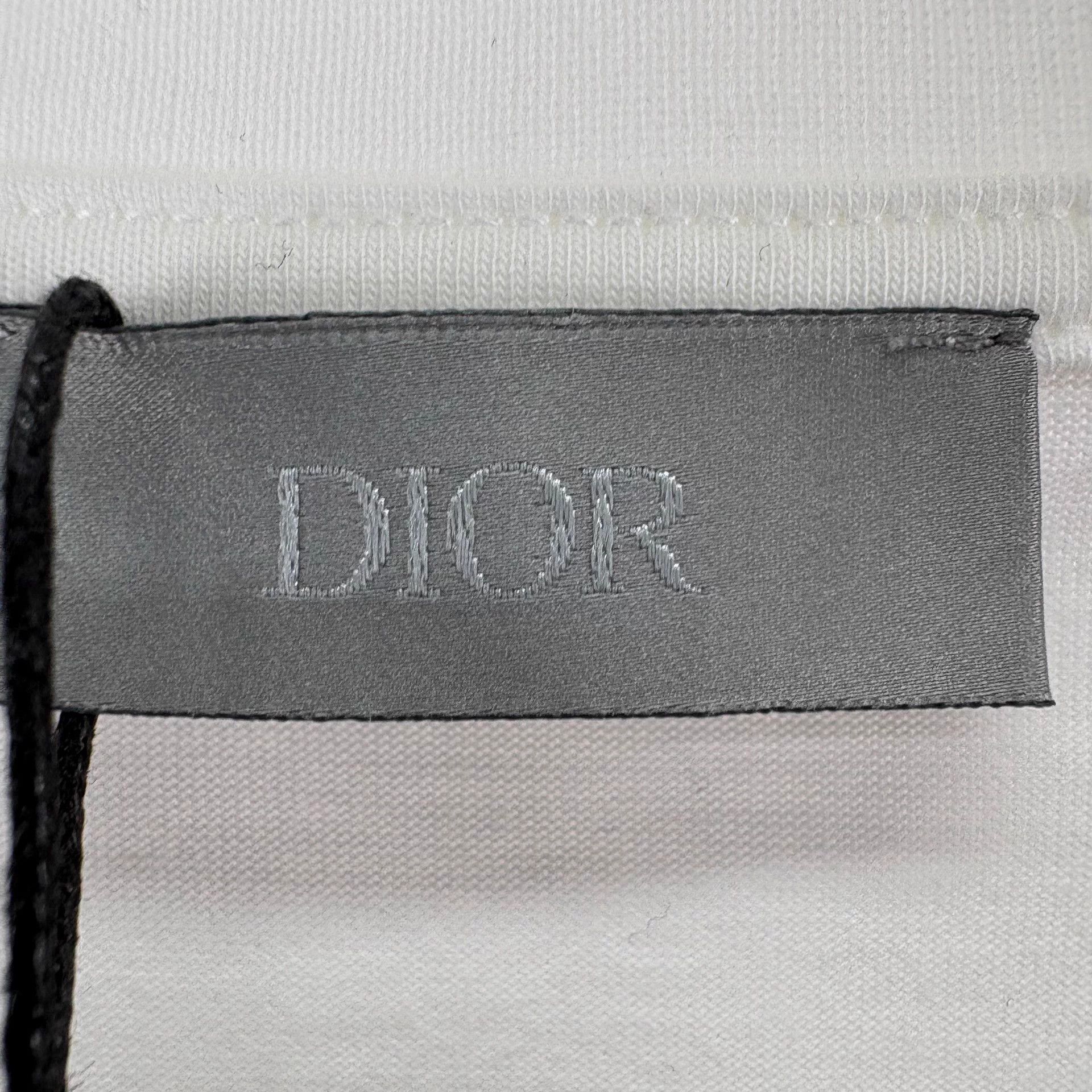 Dior Dior White Sequin Logo Short-Sleeve Tee XL NWT Size US XL / EU 56 / 4 - 6 Thumbnail