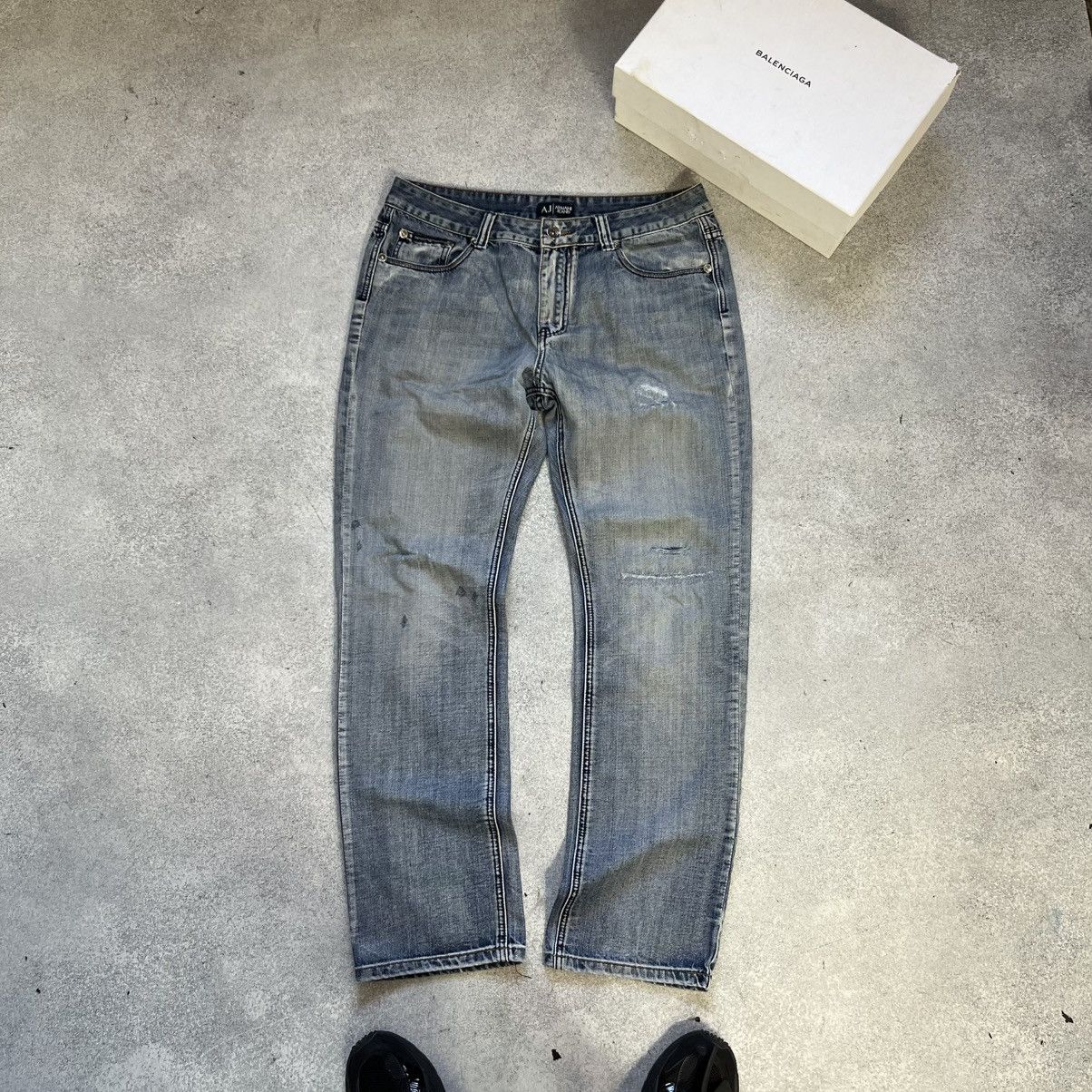 Armani Vintage EA Armani Jeans Big Logo Size US 36 / EU 52 - 7 Thumbnail