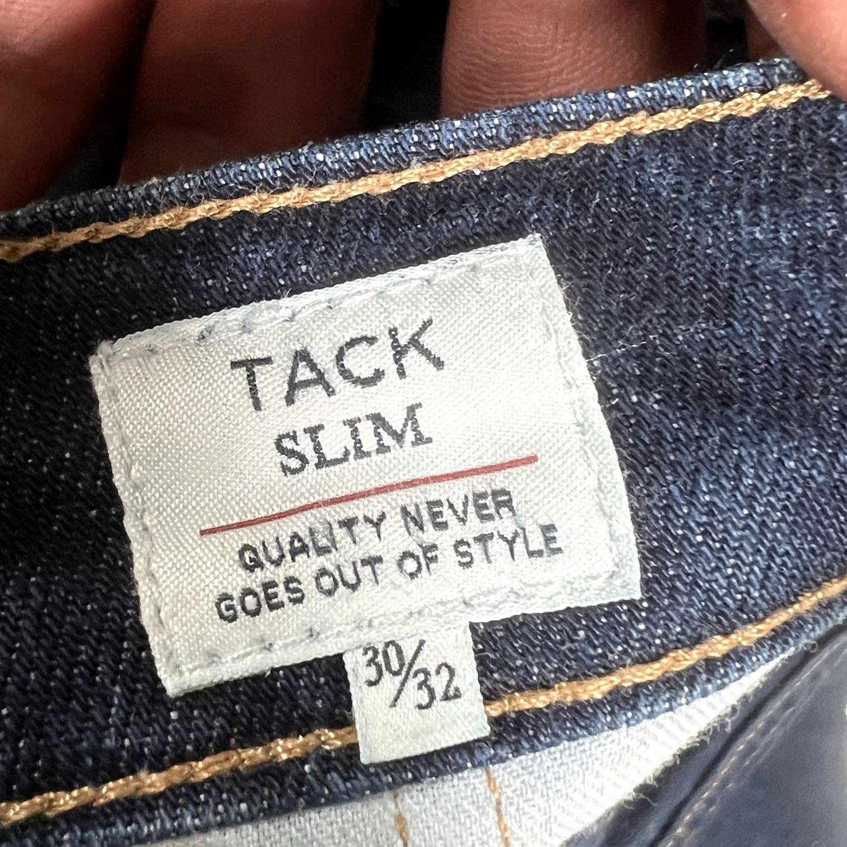 Levi's Levi's Made & Crafted Denim Jeans Slim 30x32 Mens Dark Blue Tapered Size US 30 / EU 46 - 7 Thumbnail