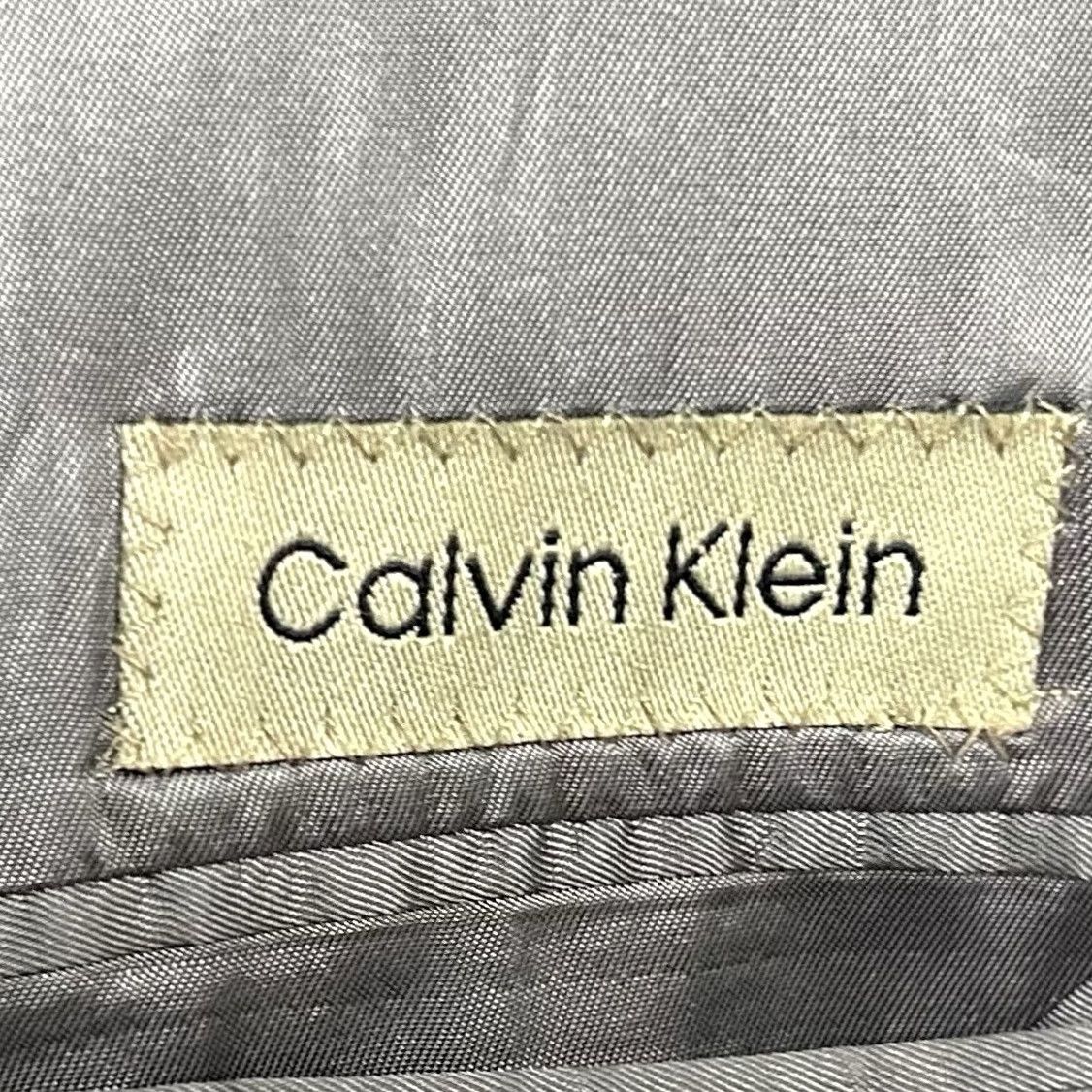Calvin Klein Calvin Klein Sport Coat 44L Wool Beige Plaid Two-Button Lined Jacket Mens Jacket Notch Lapel Single-Breasted 100% Worsted Wool Vintage Size US XS / EU 42 / 0 - 3 Thumbnail