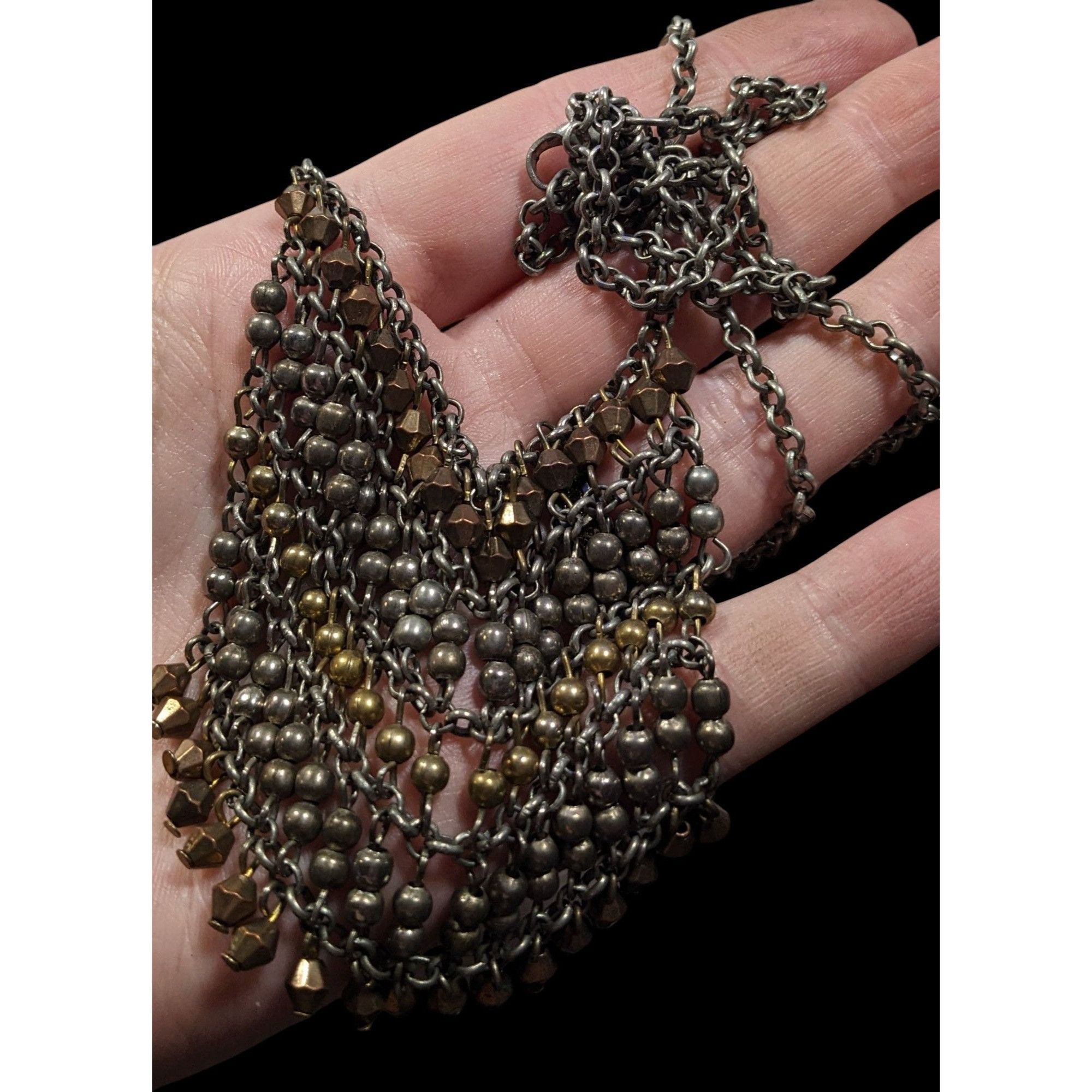 Other Bohemian Metallic Beaded Fringe Pendant Necklace Size ONE SIZE - 7 Thumbnail