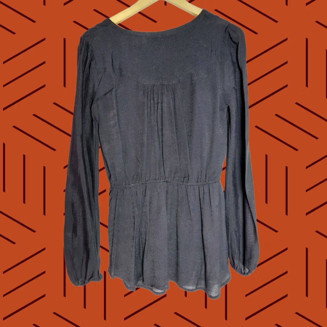Loft Free People Black Long Sleeve Blouse Knit Women XS Lace Pullover Casual Workwear Top Jumper Shirt 0-0-0-0-0-0-0-0-0-0 Size XS / US 0-2 / IT 36-38 - 1 Thumbnail