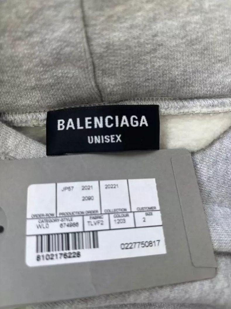 Balenciaga Balenciaga Solid Slime fleece drawstring sweatshirt Size US M / EU 48-50 / 2 - 4 Thumbnail