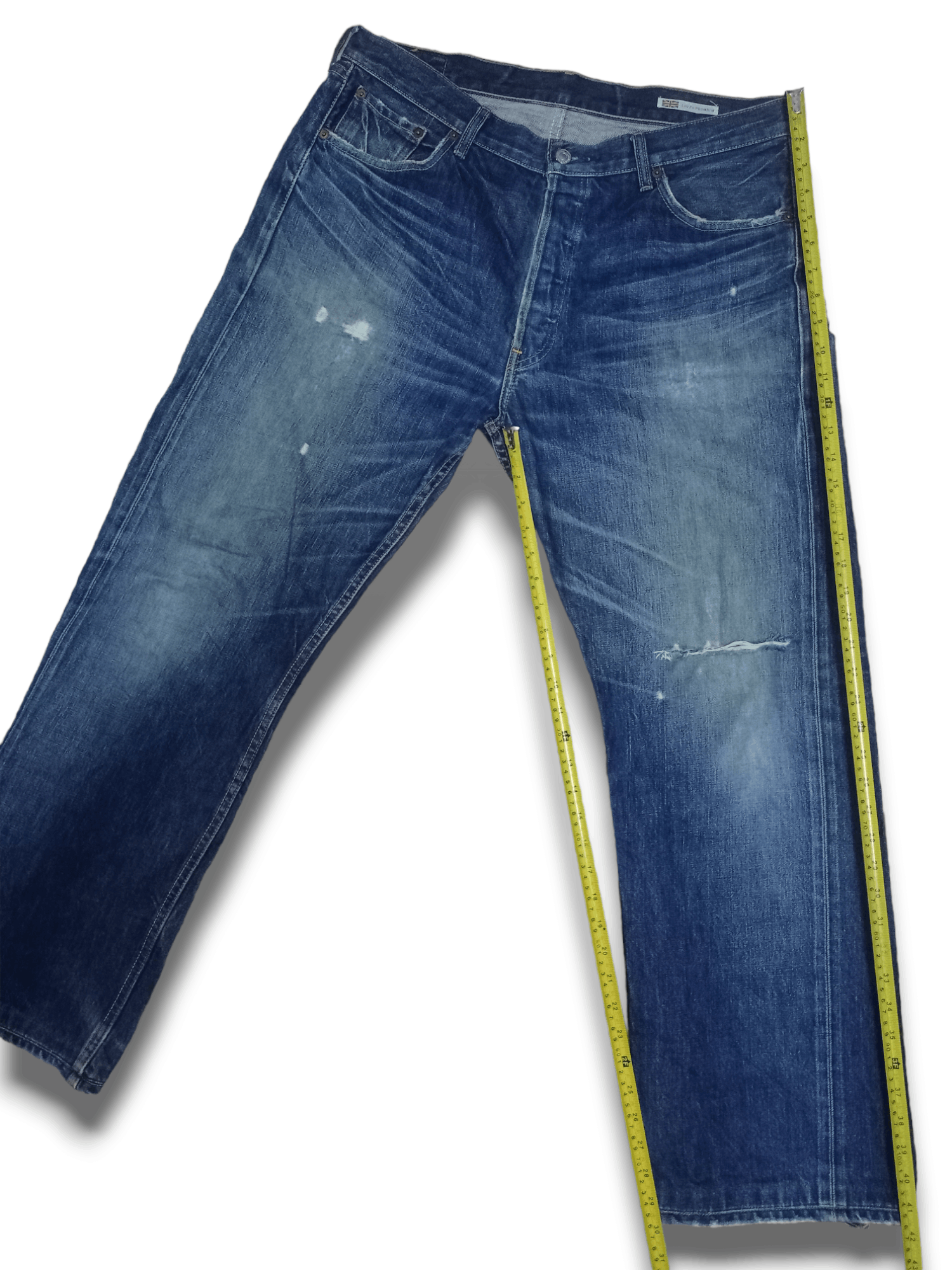 Levi's Vintage 90s Levis 501 Selvedge Premium Baggy Jeans Size US 36 / EU 52 - 12 Thumbnail