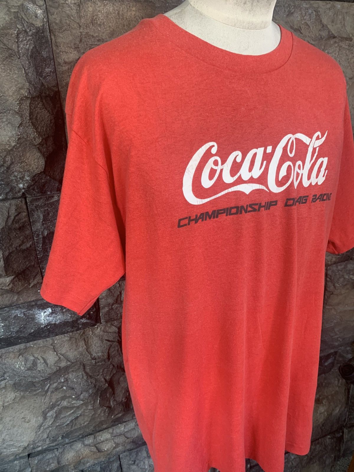 Coca Cola × Vintage Vintage 90s Coca Cola Championship Drag Racing T shirt Size US XL / EU 56 / 4 - 4 Thumbnail