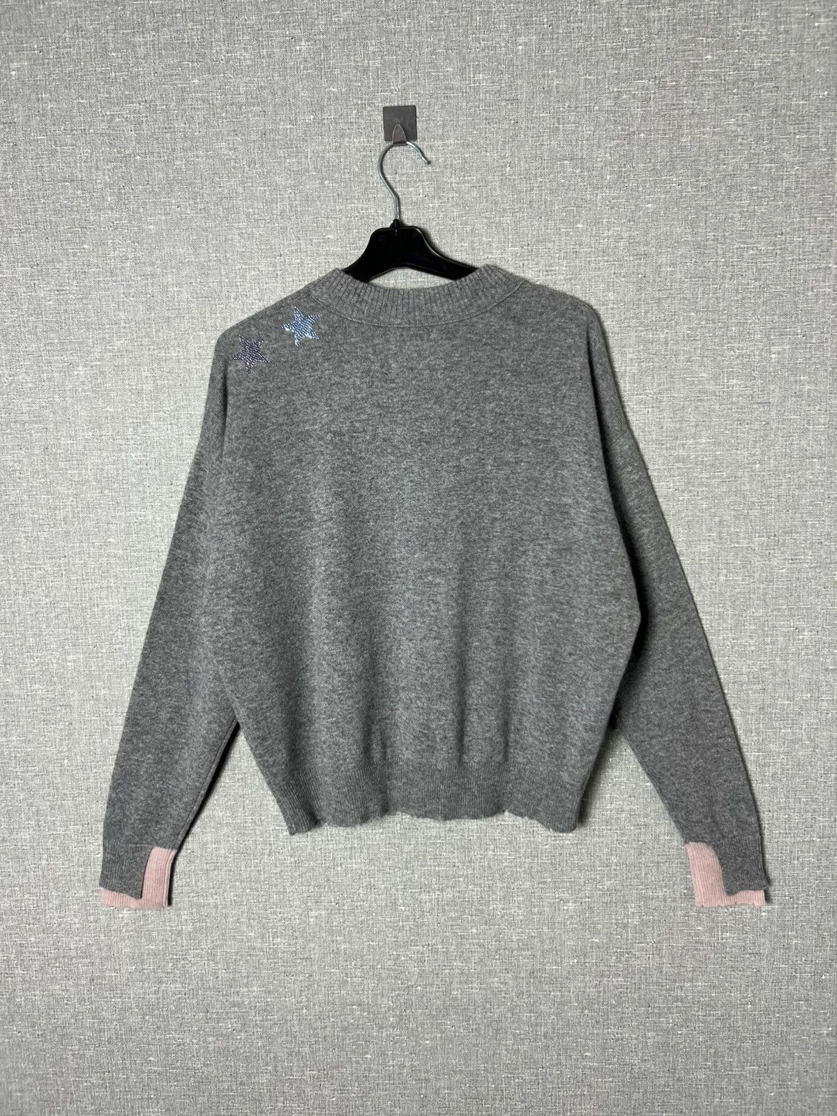 Zadig & Voltaire Zadig & Voltaire Gaby Strass Stars Cashmere Studded Sweater Size XS / US 0-2 / IT 36-38 - 9 Thumbnail