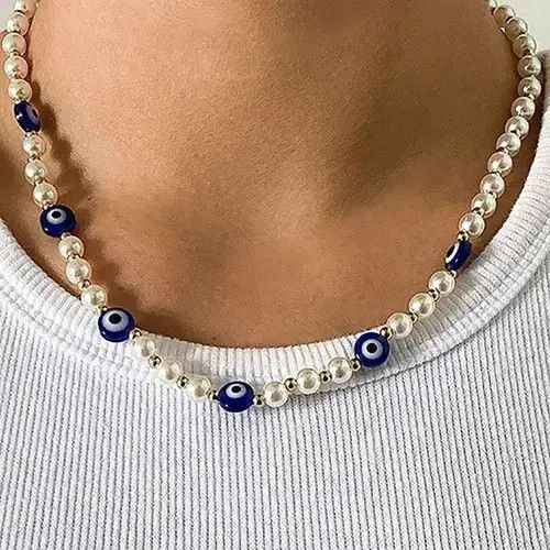 Jewelry Streetwear Pearl Necklace Jewerly y2k Size ONE SIZE - 1 Thumbnail