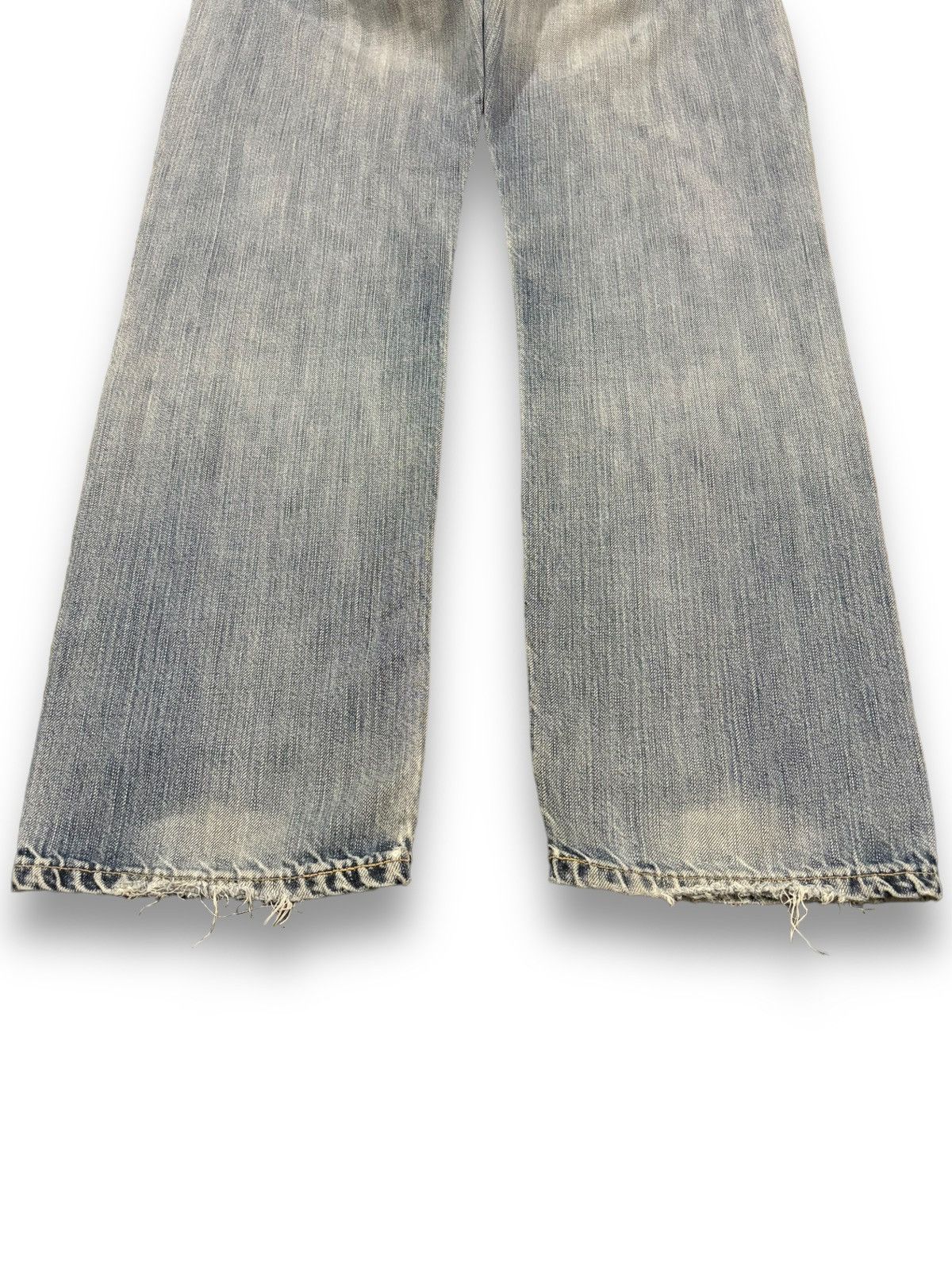 Edwin Vintage Edwin 503 Premium Blue Wash Distressed Grunge Jeans Size US 30 / EU 46 - 14 Thumbnail