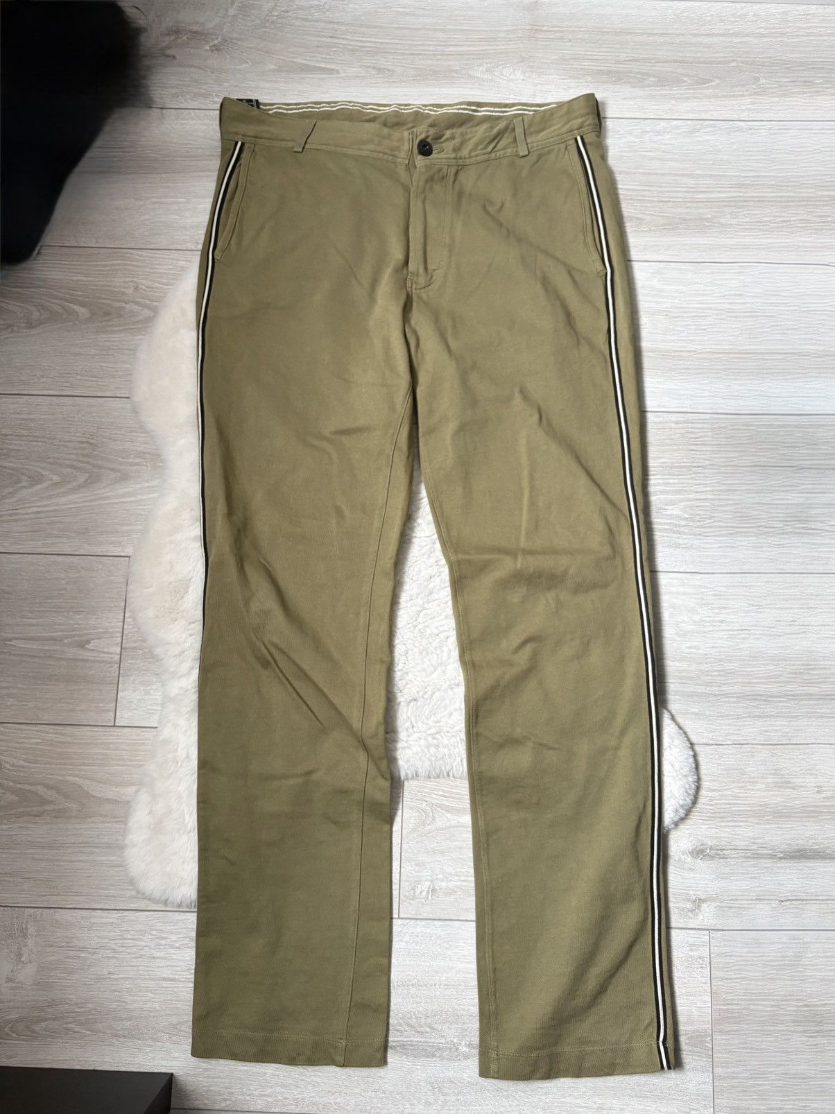 Stone Island Pants with stripes Stone Island khaki XL Size US 42 / EU 58 - 2 Thumbnail