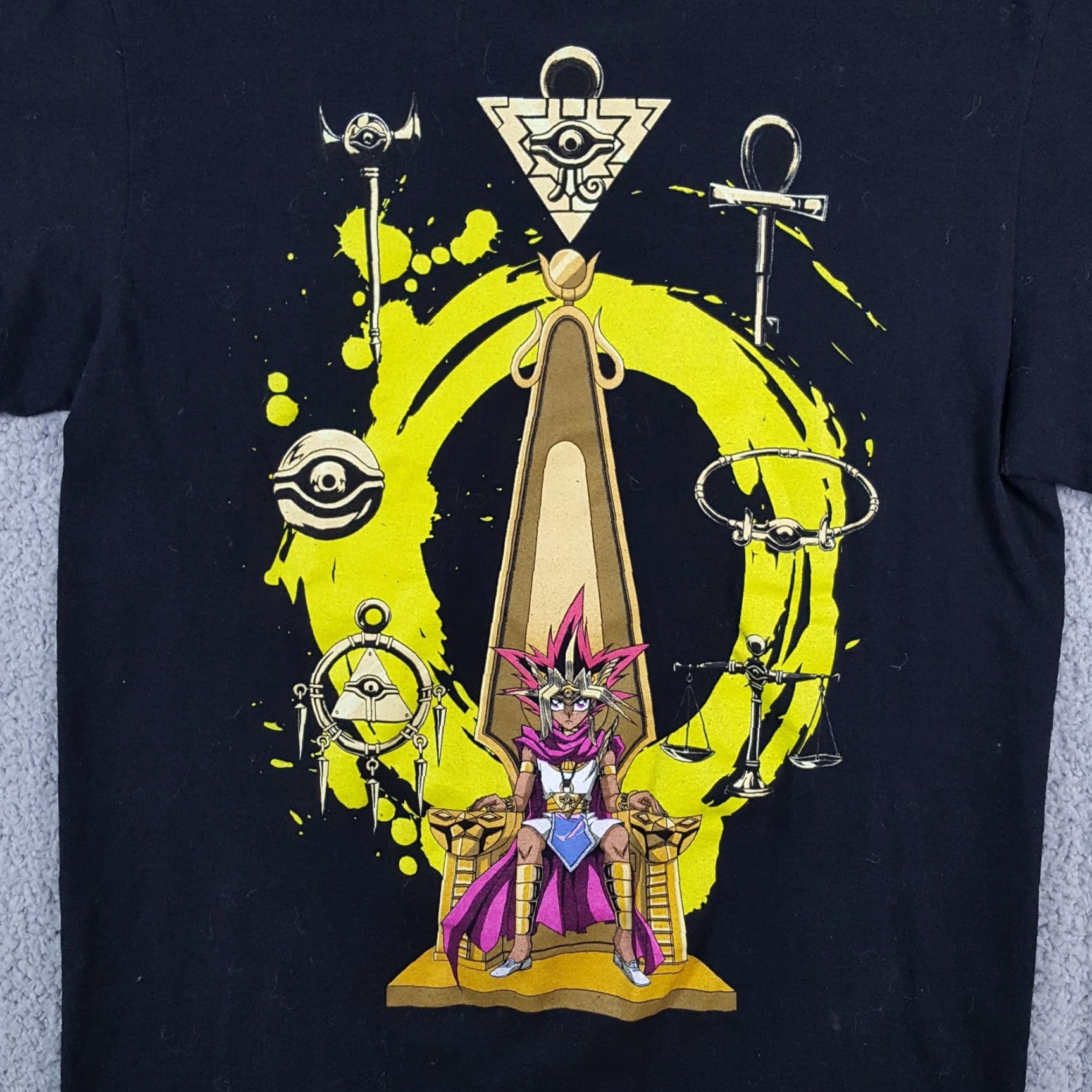Etro VINTAGE Konami Yu-Gi-Oh! T-Shirt Men Medium Retro Anime Cartoon Y2K Black Size US M / EU 48-50 / 2 - 2 Thumbnail