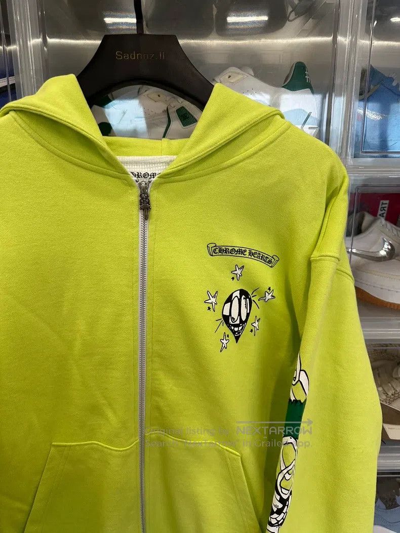 Chrome Hearts CHROME HEARTS Size L Mattboy graffiti fluorescent green zip Size US L / EU 52-54 / 3 - 2 Thumbnail