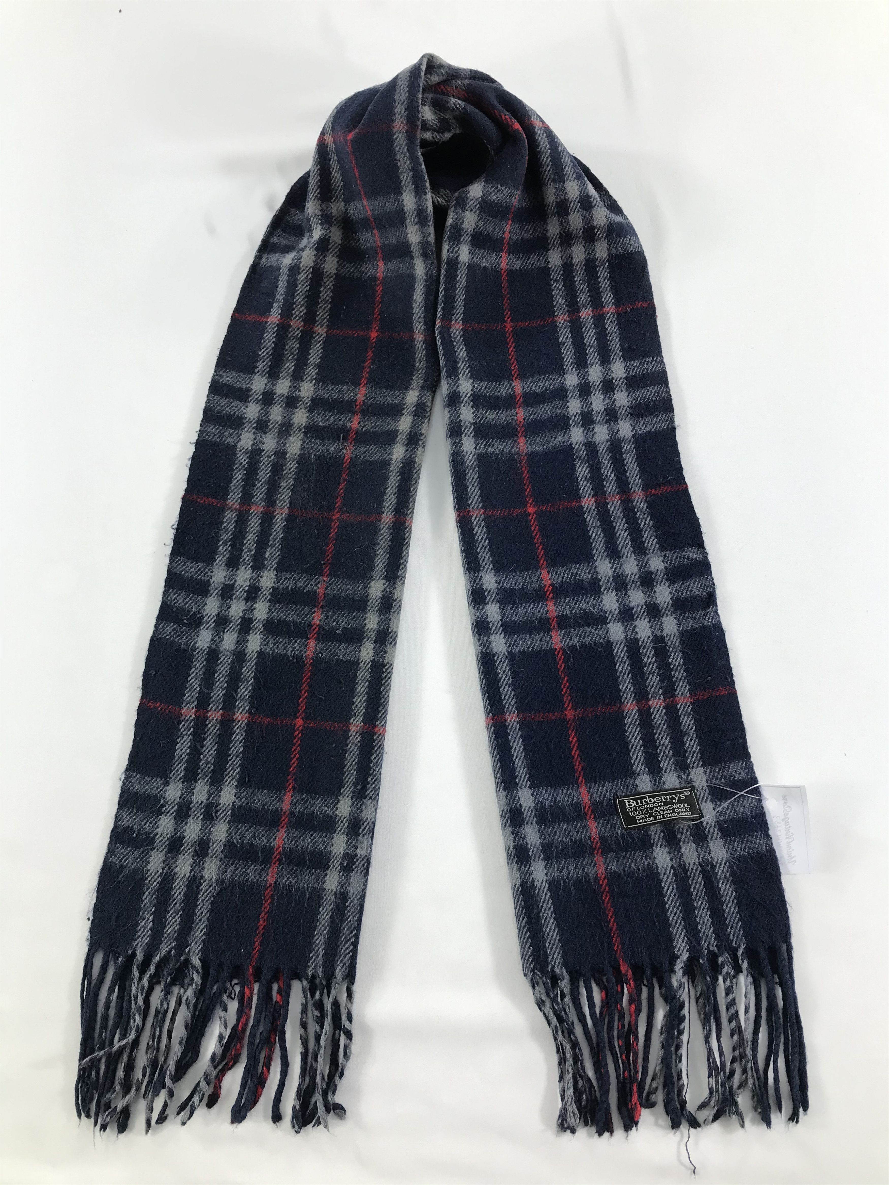 Burberry × Vintage Burberry Scarf / Muffler / Neckwear - WW2683 Size ONE SIZE - 1 Thumbnail
