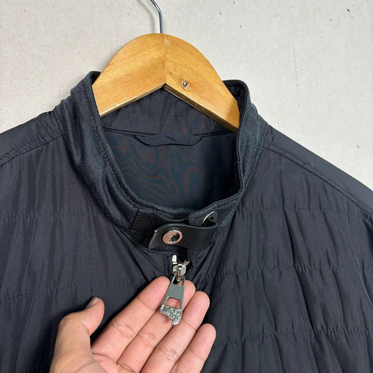 Versace Gianni Versace Black Single Rider Bomber Jacket Size US M / EU 48-50 / 2 - 5 Thumbnail