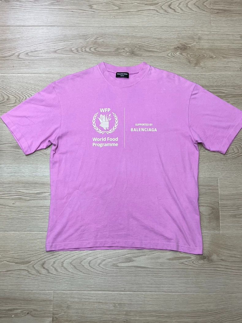 Balenciaga Balenciaga WFP Wheat Pattern Short Sleeve, Pink S Size US S / EU 44-46 / 1 - 1 Thumbnail