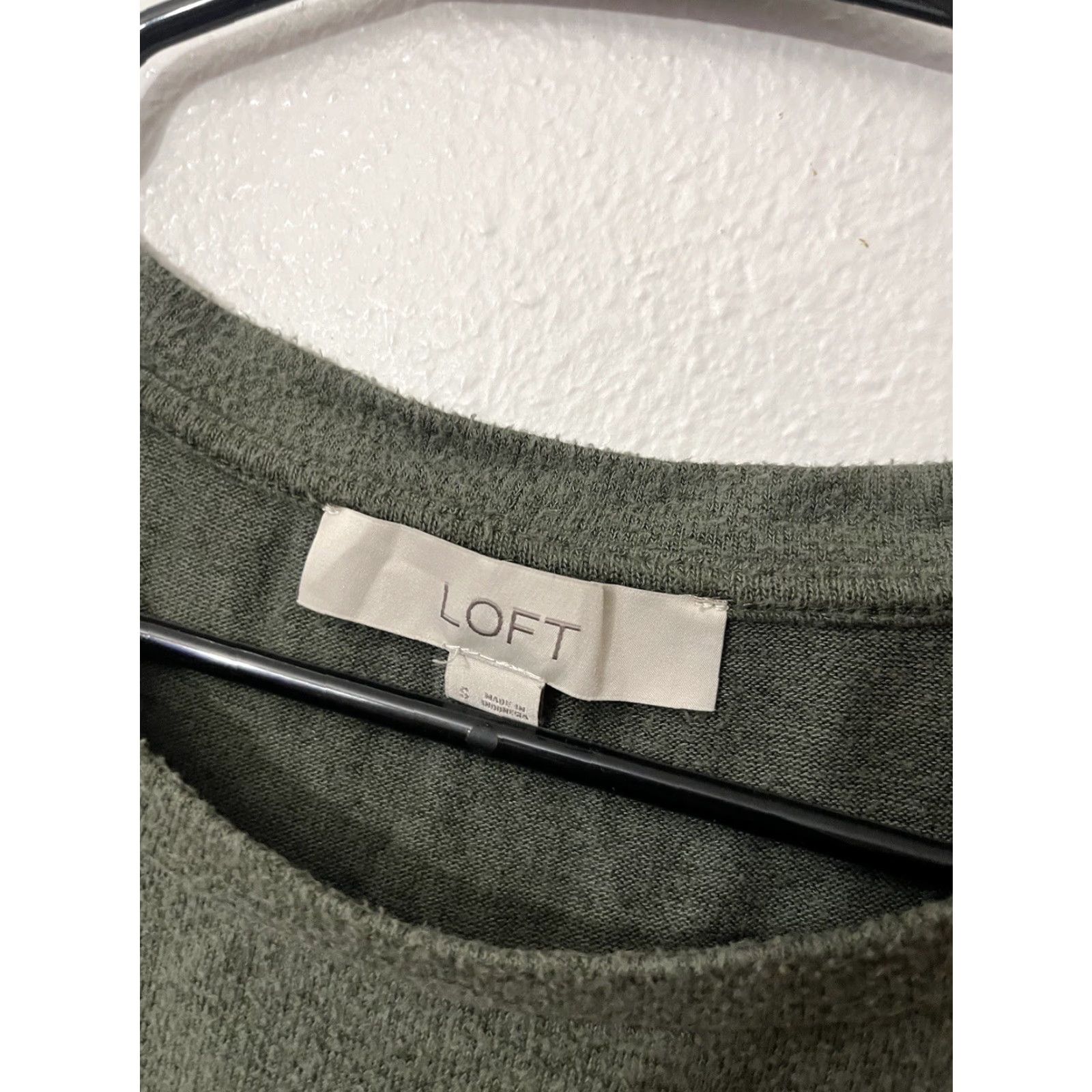 Loft LOFT Outlet Womens Green Long Sleeve Tie Front Sweater Size Small Stretch Size S / US 4 / IT 40 - 3 Thumbnail