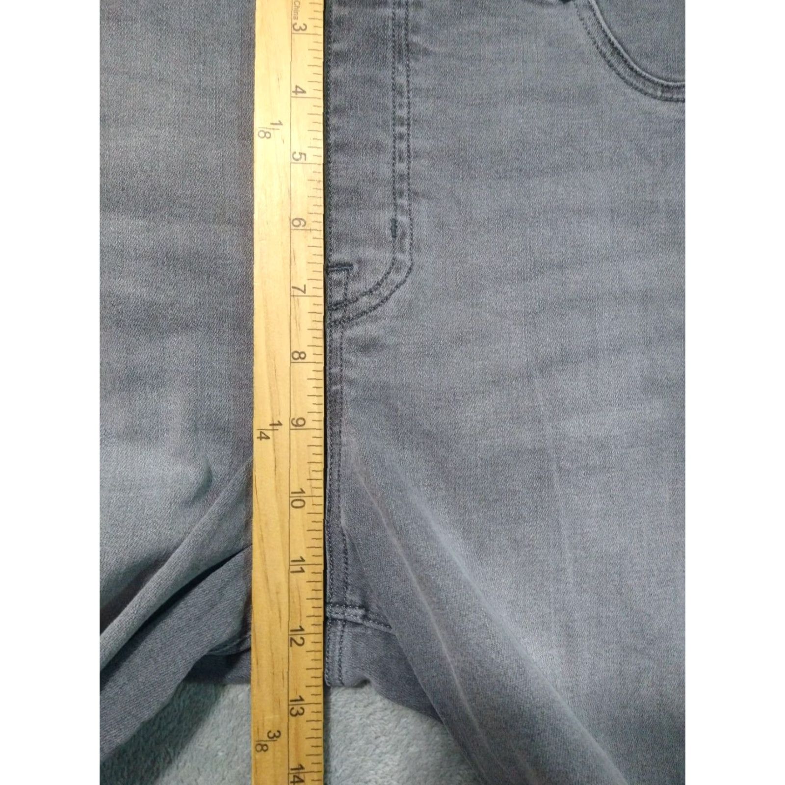 Spanx Spanx Jeans Women XL Black Denim Skinny Distressed Jegging Ankle Pull On Size 40" / US 18 - 4 Thumbnail