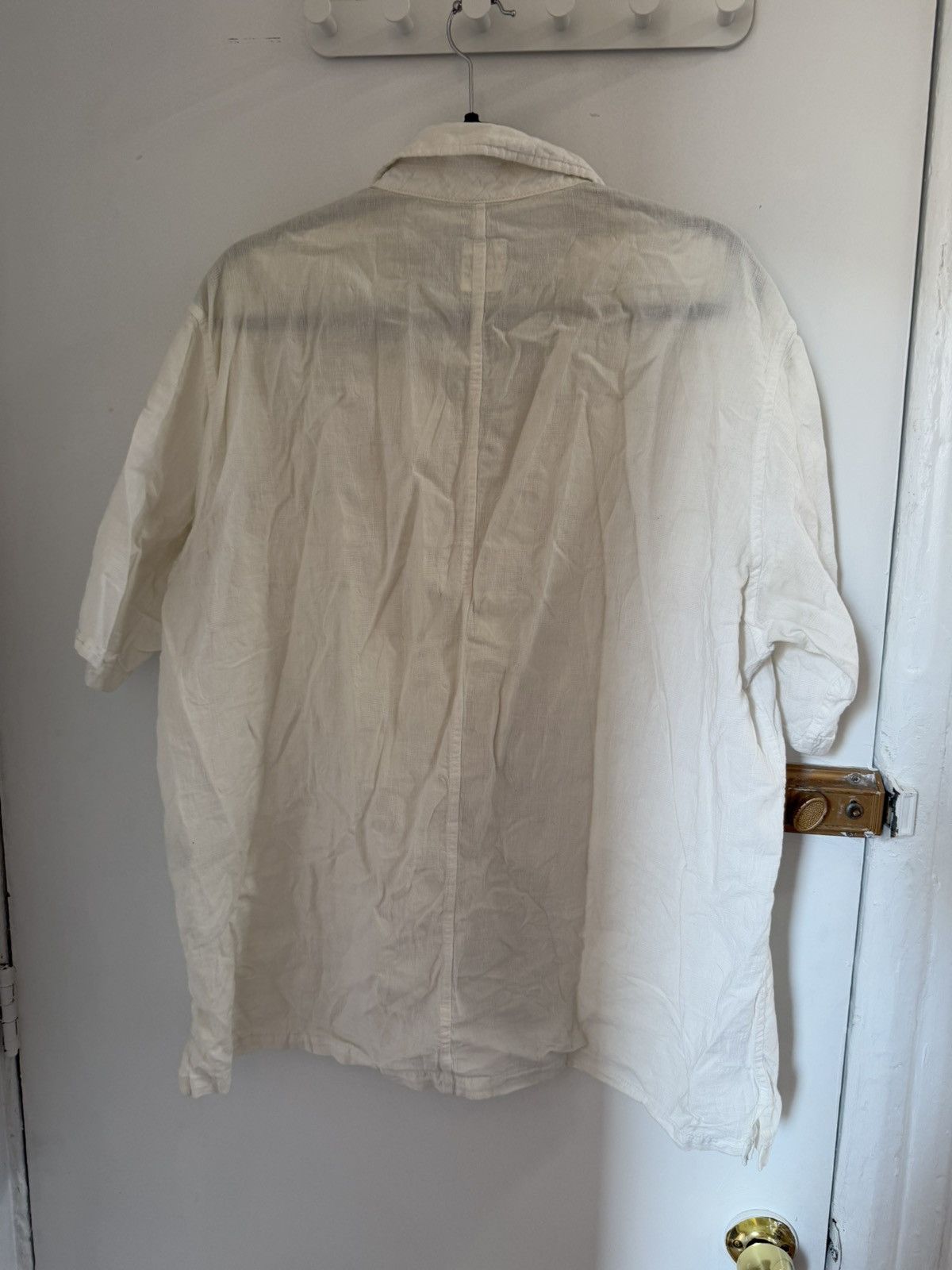 Japanese Brand × Sage De Cret Sage De Cret multi pocket short sleeve linen button shirt Size US XL / EU 56 / 4 - 5 Thumbnail