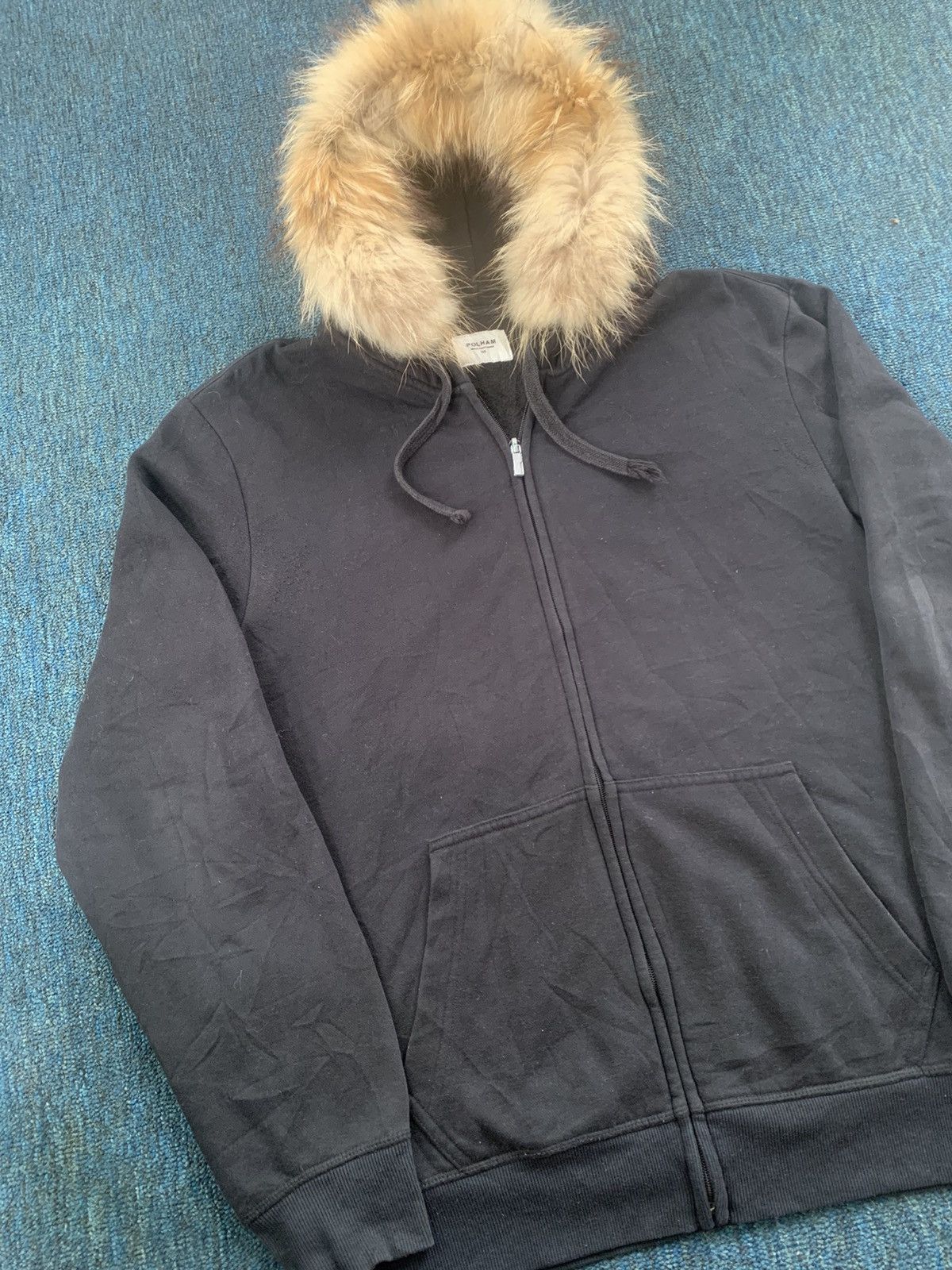 Japanese Brand Polham style Fur ziphoodie Size US M / EU 48-50 / 2 - 6 Thumbnail