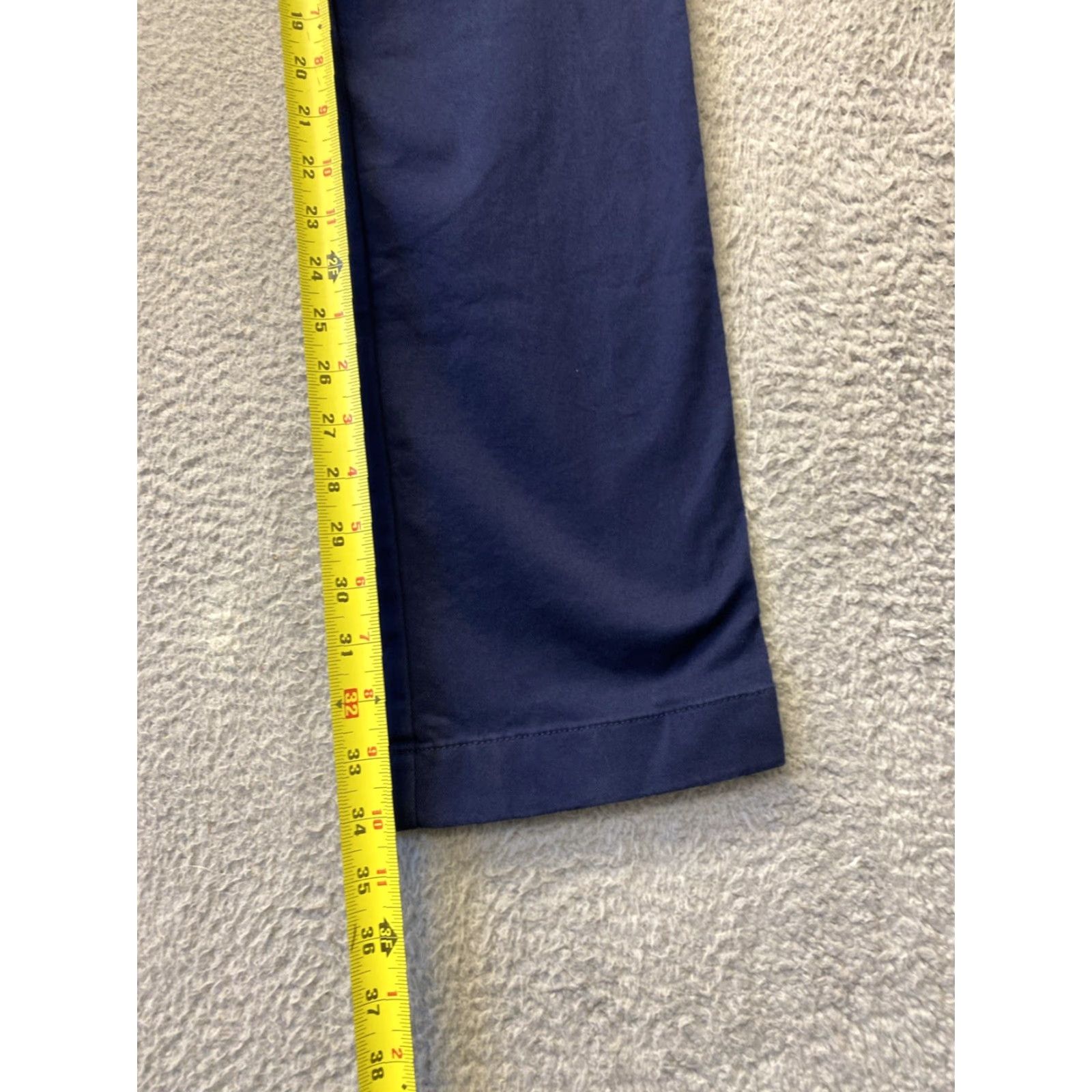 J.Crew J.Crew Chino Pants Mens 32x34 Slim Tapered Navy Cotton Spandex Flat Front Zip Pockets Preppy/0552 Size US 32 / EU 48 - 4 Thumbnail