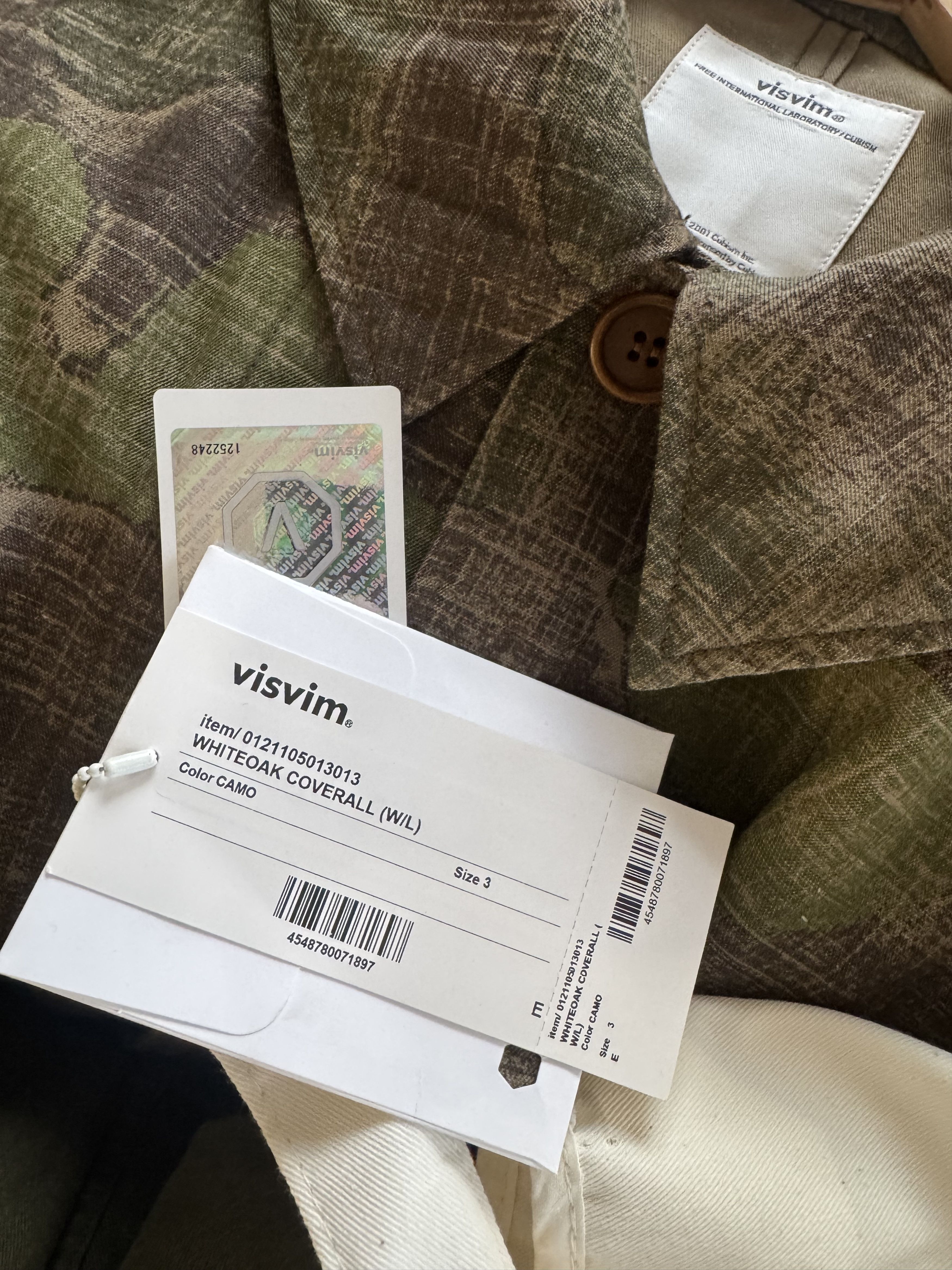 Visvim Whiteoak Coverall Camo (W/L) Size US XL / EU 56 / 4 - 8 Thumbnail