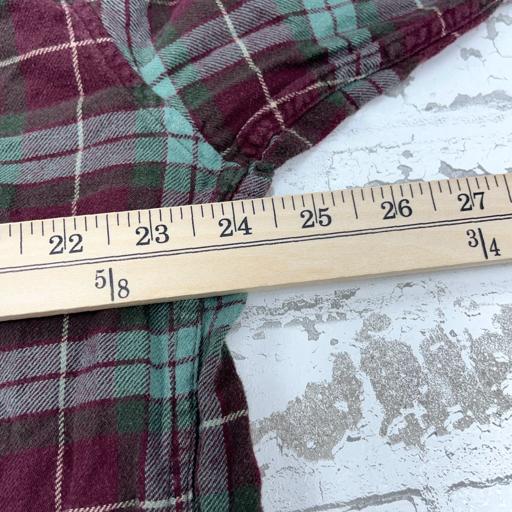 Brooks Brothers Brooks Brothers Button-Front Flannel Shirt Men L Plaid Purple Green 346 Dress Patterned Button-Up Casual Modern Preppy Regulares Size 42R - 7 Thumbnail