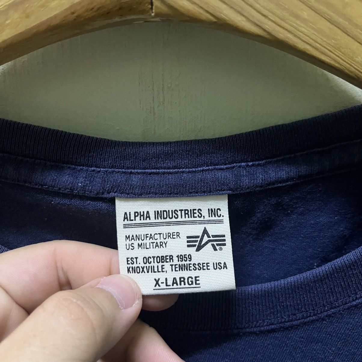 Alpha Industries Sunfaded Vintage Alpha Industries Logo Tees Size US L / EU 52-54 / 3 - 9 Thumbnail