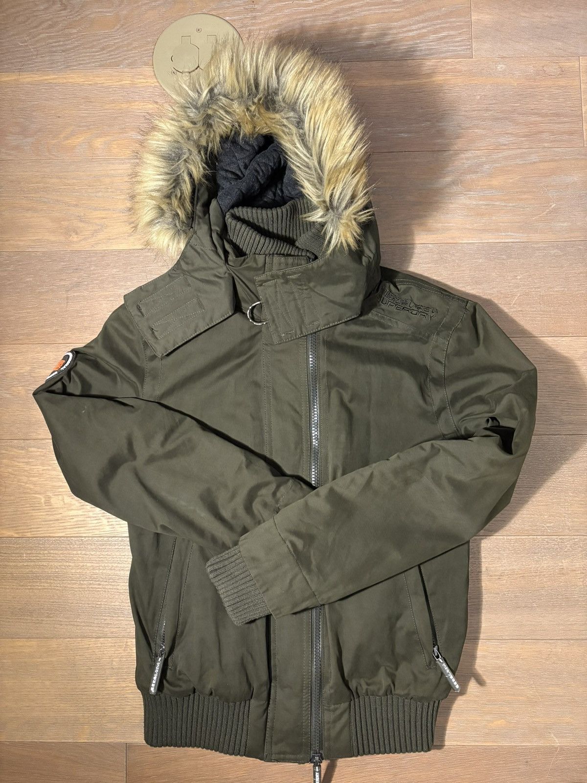Superdry The Fur Hooded Windbomber Size US M / EU 48-50 / 2 - 1 Thumbnail