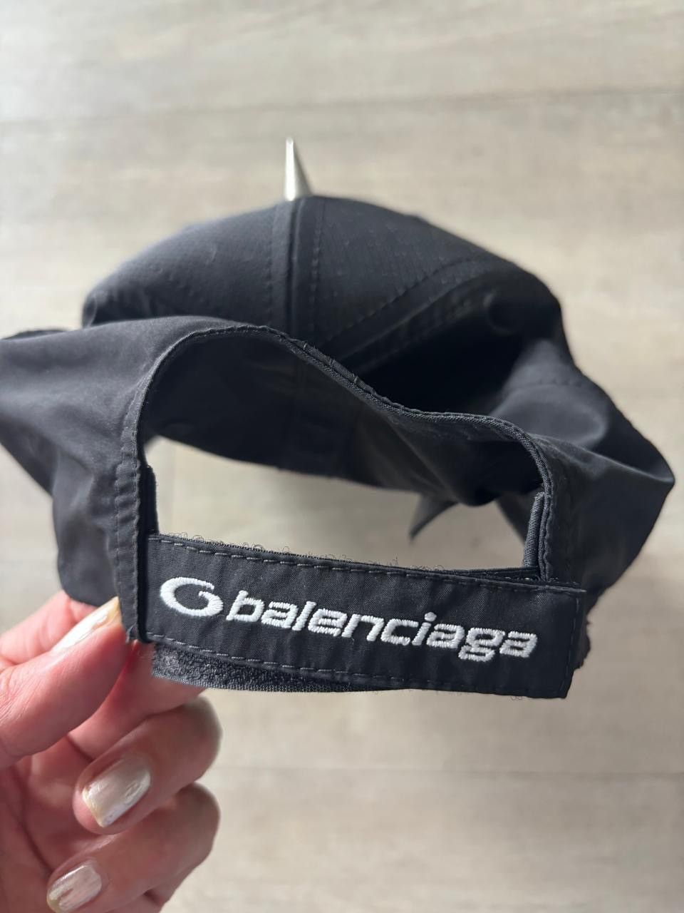 Balenciaga Balenciaga Perforated Spike Baseball Cap Size ONE SIZE - 8 Thumbnail