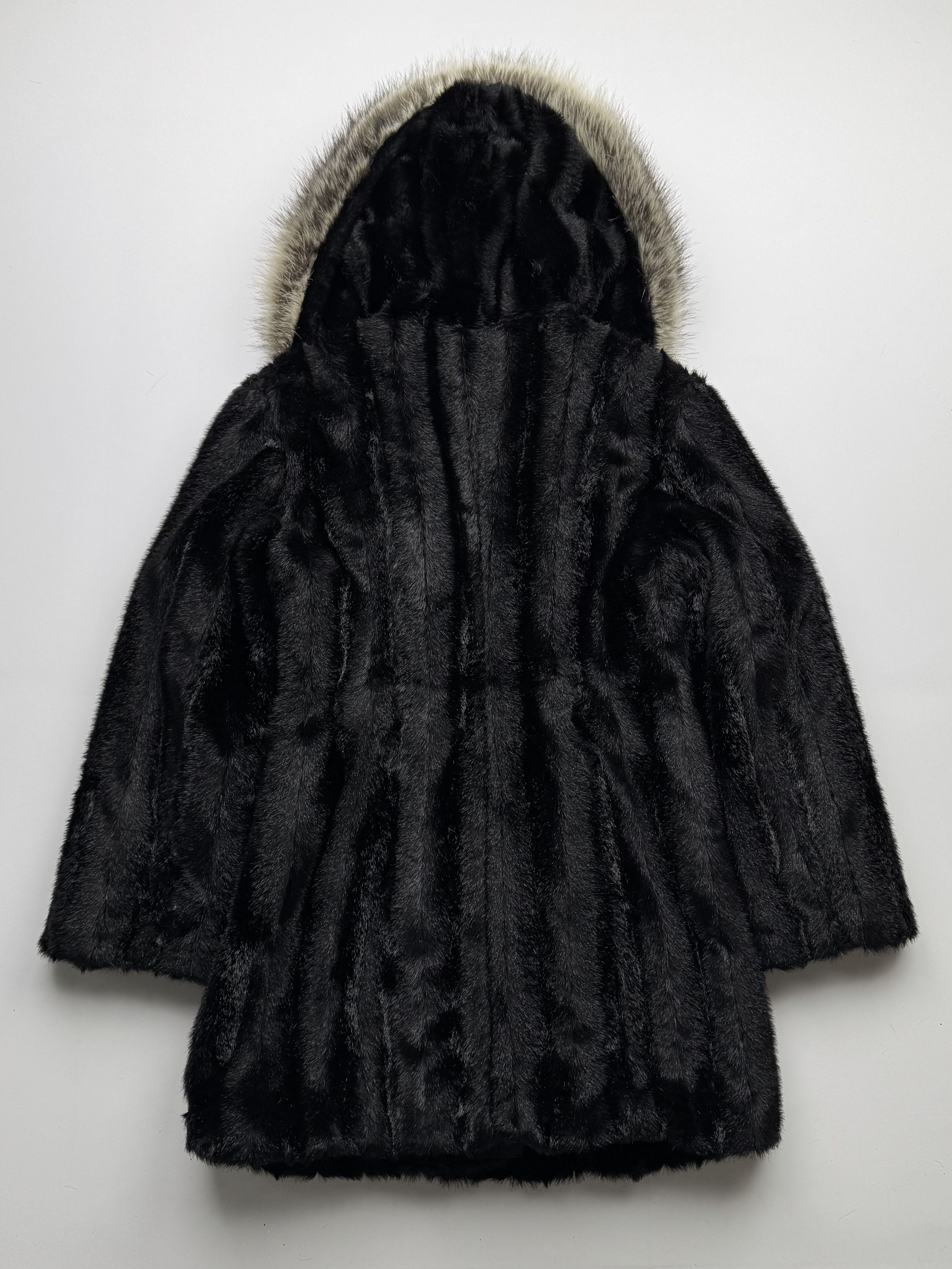 Japanese Brand Vintage Faux Fur Hooded Coat B114 E2 Size M / US 6-8 / IT 42-44 - 7 Thumbnail
