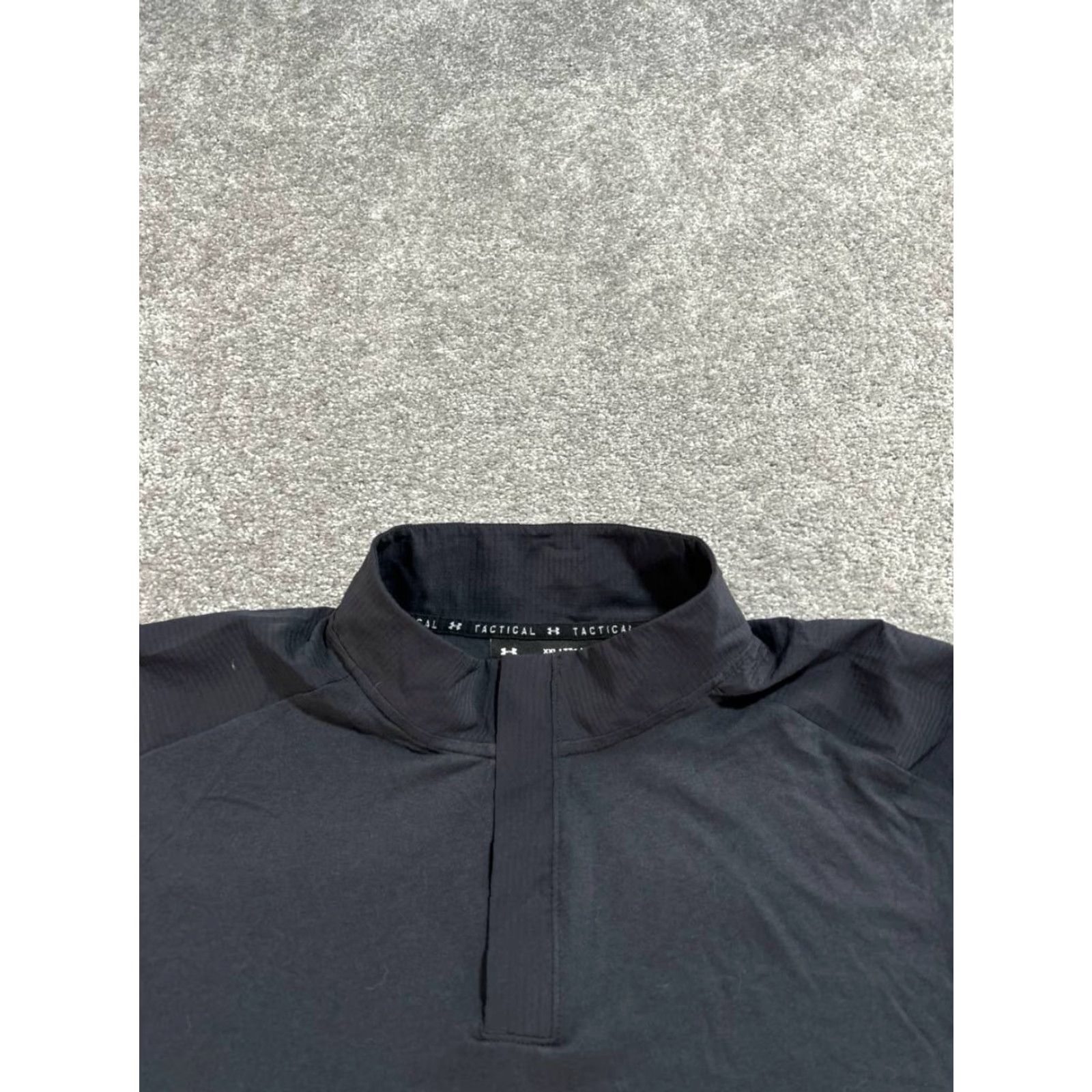 Under Armour Under Armour Sweater Mens XXL Black Tactical Quarter Zip Shirt Pullover Winter Casual Logo Mens XXL Black Size US XXL / EU 58 / 5 - 2 Thumbnail