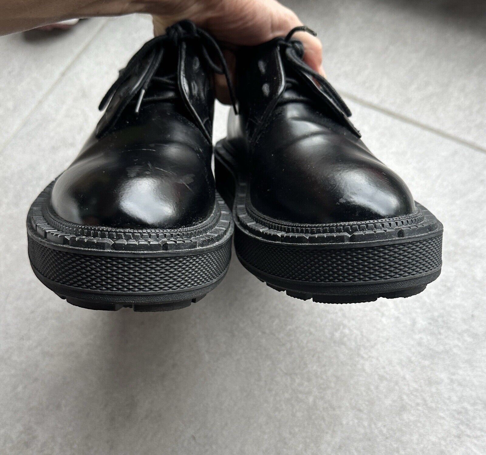 Eytys EYTYS Men's Alexis Derby Shoes Black Leather Chunky Platform Size US 10 / EU 43 - 10 Thumbnail