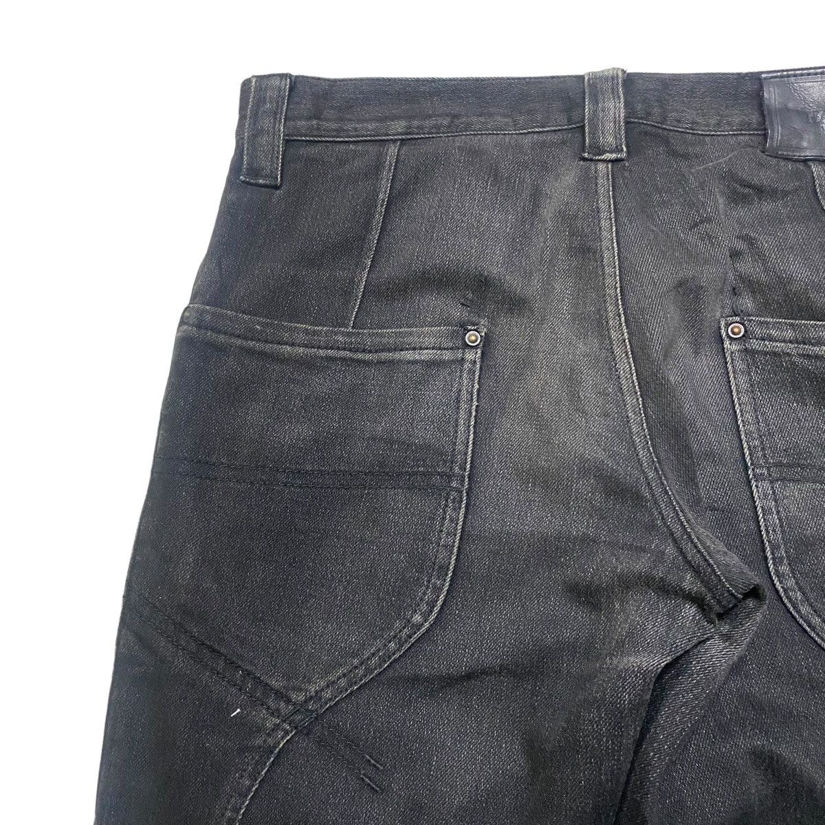 Japanese Brand HALB Black Assymetrical Denim Jeans Size US 30 / EU 46 - 11 Thumbnail