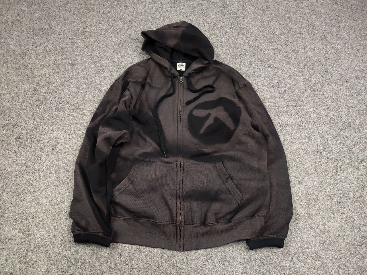 Apex One Vintage 90's Aphex Twin Logo Sun Faded Boxy Blank Zip Hoodie Size US M / EU 48-50 / 2 - 3 Thumbnail
