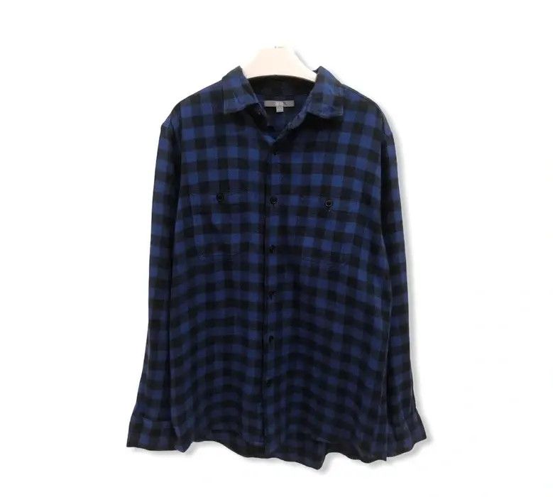 Flannel × Japanese Brand Japanese Brand Uniqlo Plaid Tartan Flannel Shirt 👕 Size US L / EU 52-54 / 3 - 1 Thumbnail