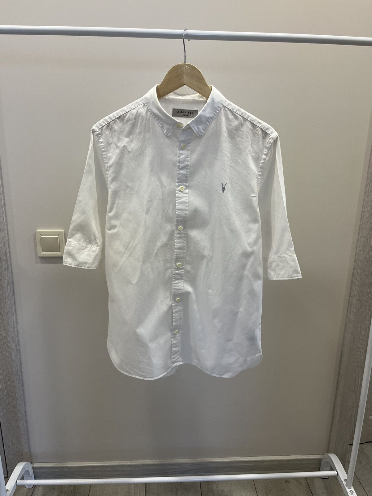 Allsaints Allsaints Shirt Short Sleeve Logo White Size US M / EU 48-50 / 2 - 1 Thumbnail