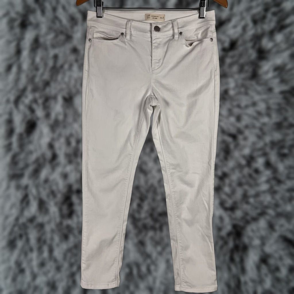 J. Jill J. Jill Slim Ankle Jeans Size 4 White Women, Regular, Authentic Fit, GUC Size 27" / US 4 / IT 40 - 1 Thumbnail