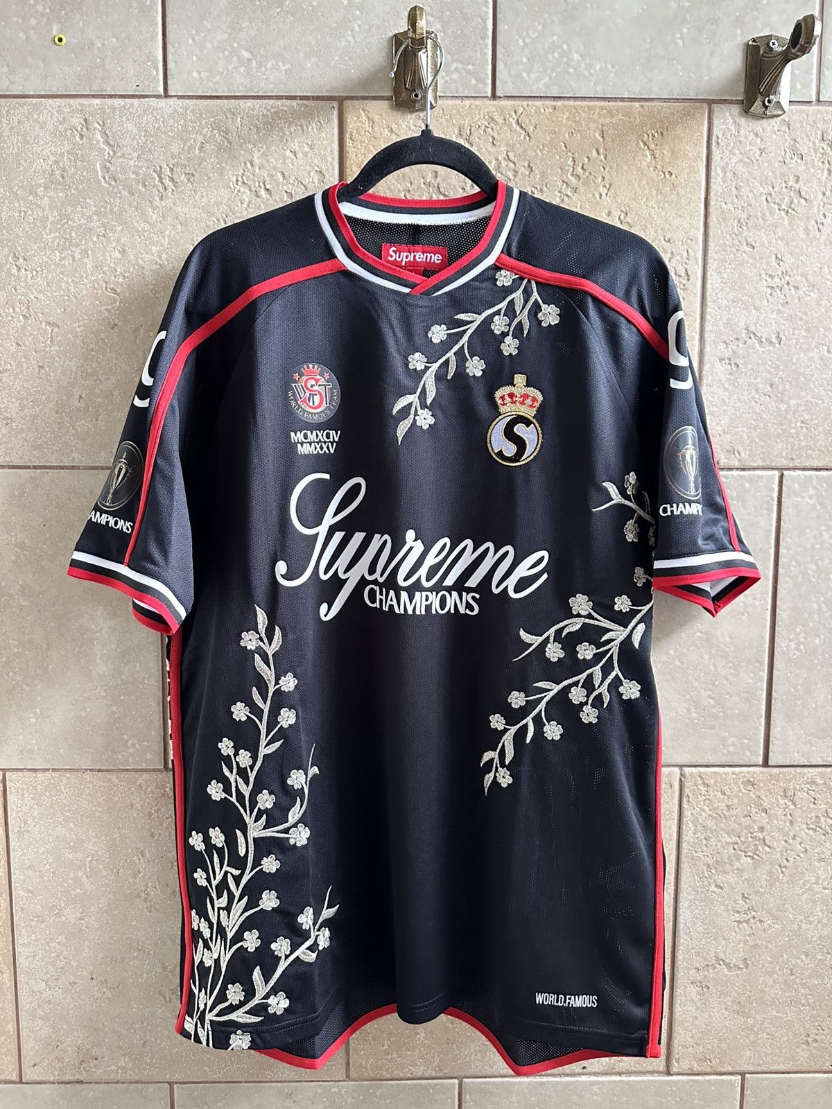 Supreme Supreme Jacquard Soccer Jersey | Grailed