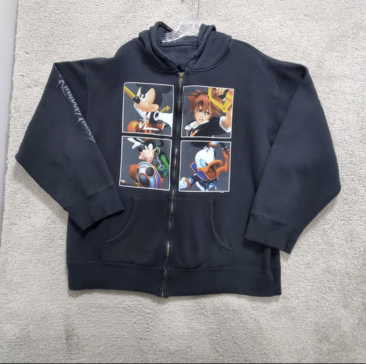 Vintage Disney Kingdom Hearts Zip Up Size US XL / EU 56 / 4 - 2 Thumbnail