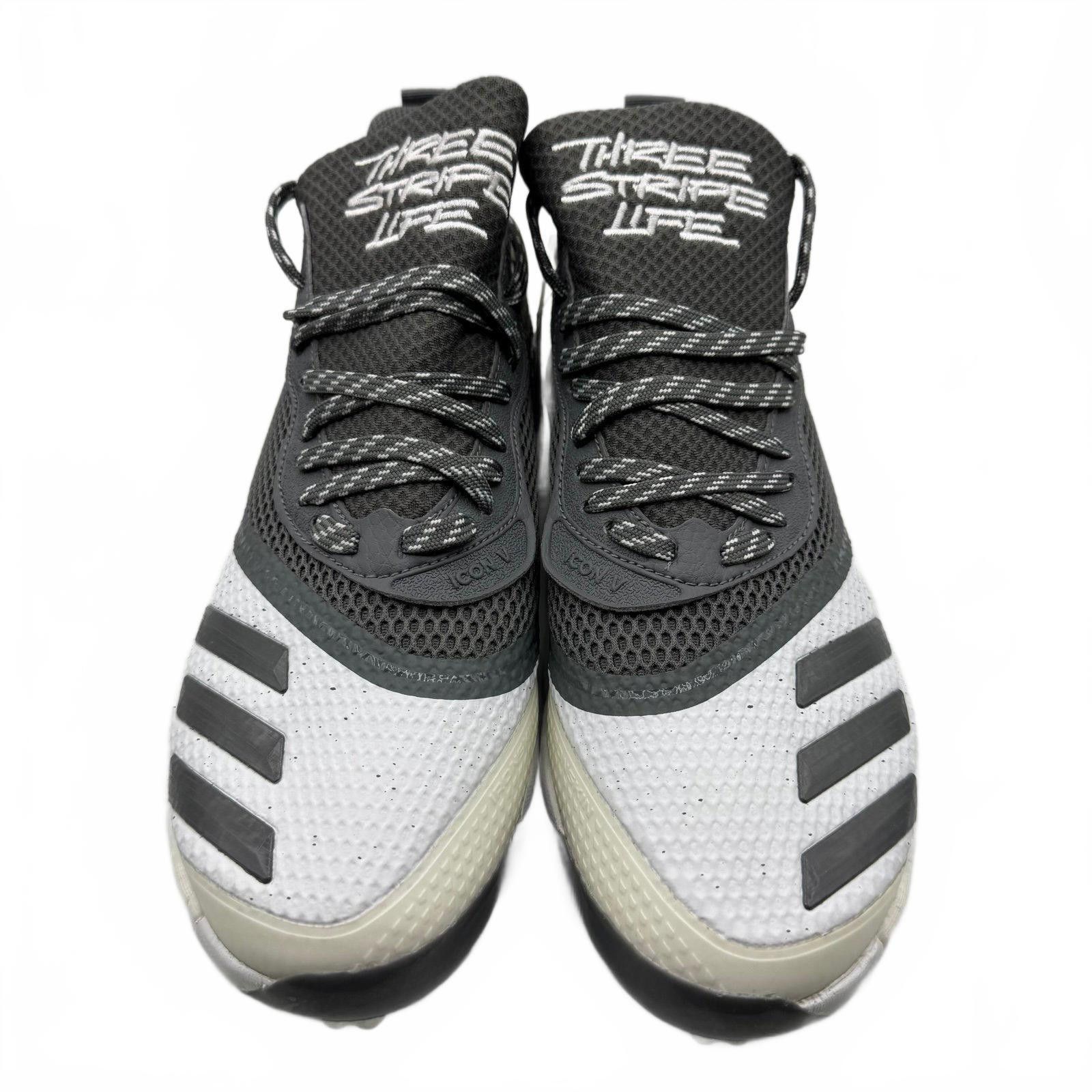 Adidas Adidas Icon V Boost Metal Baseball Cleats Gray White Sz 7.5 Size ONE SIZE - 2 Thumbnail