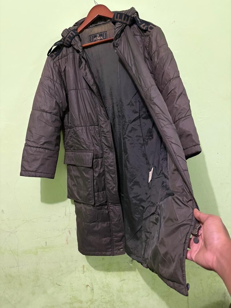Fendi Vtg Fendi Roma Padded Jacket With Hoodie Logo Stripe Design Size US S / EU 44-46 / 1 - 5 Thumbnail