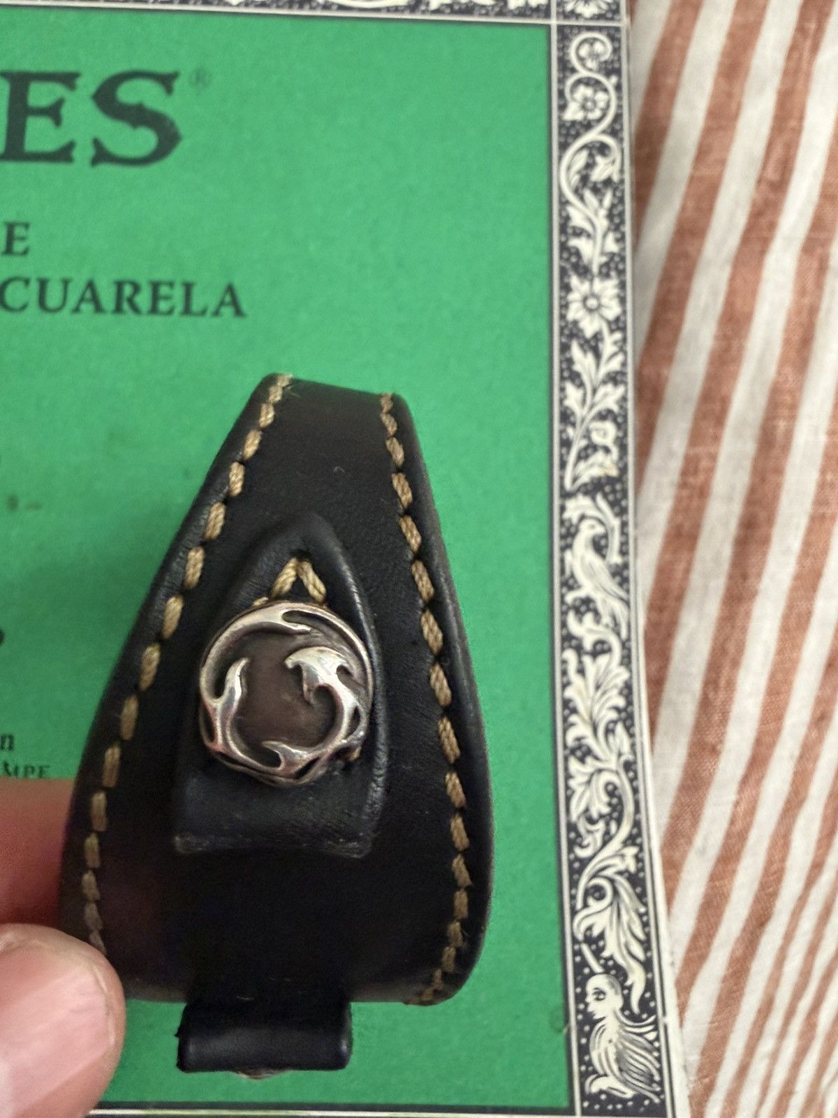 A&G Rock Saad x Arif Leather bracelet w silver Size ONE SIZE - 4 Thumbnail