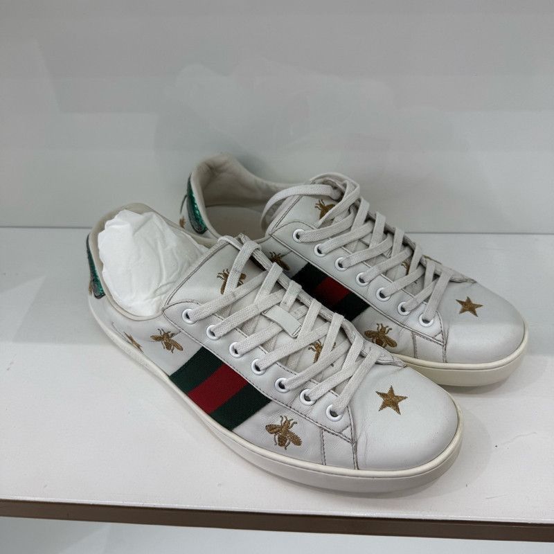 Gucci Gucci Ace Embroidered Bee Fashion Sneakers for Men -2508 Size US 7.5 / EU 40-41 - 1 Thumbnail