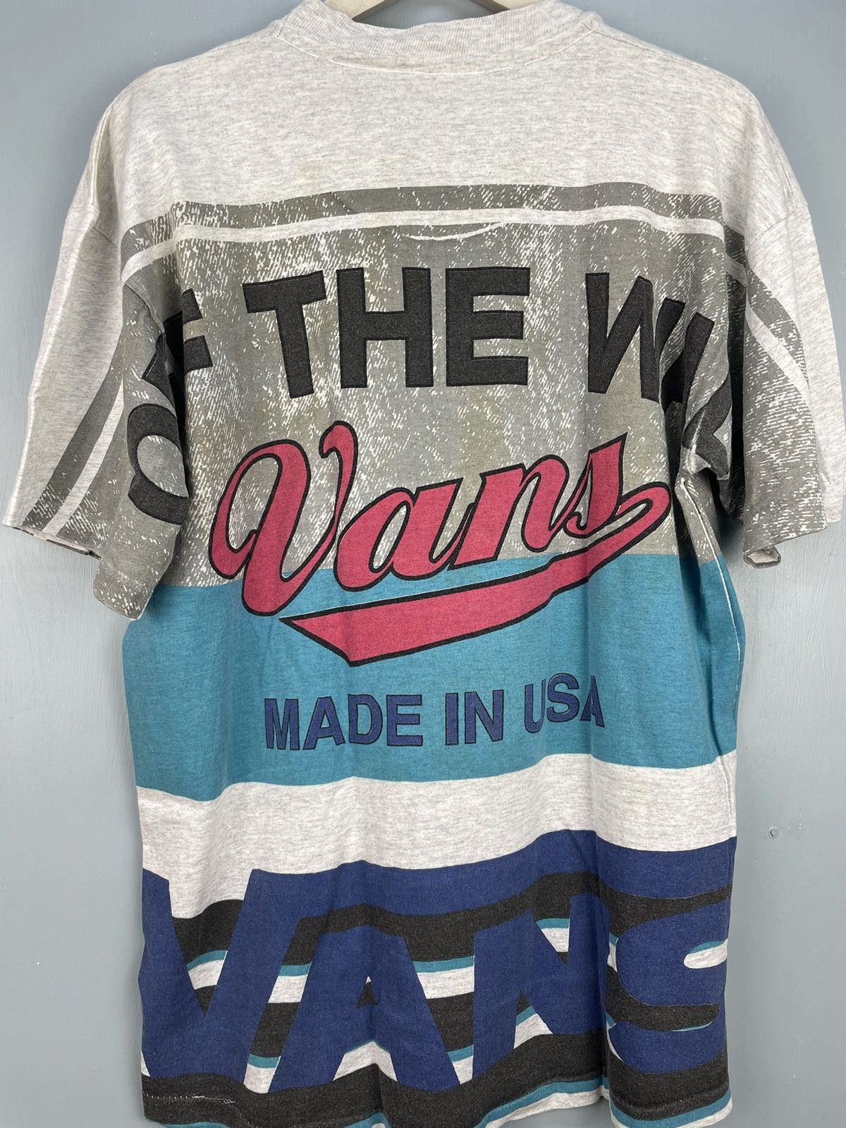 Vans Vintage 90s Vans of the walls AOP t shirt Size US L / EU 52-54 / 3 - 4 Thumbnail