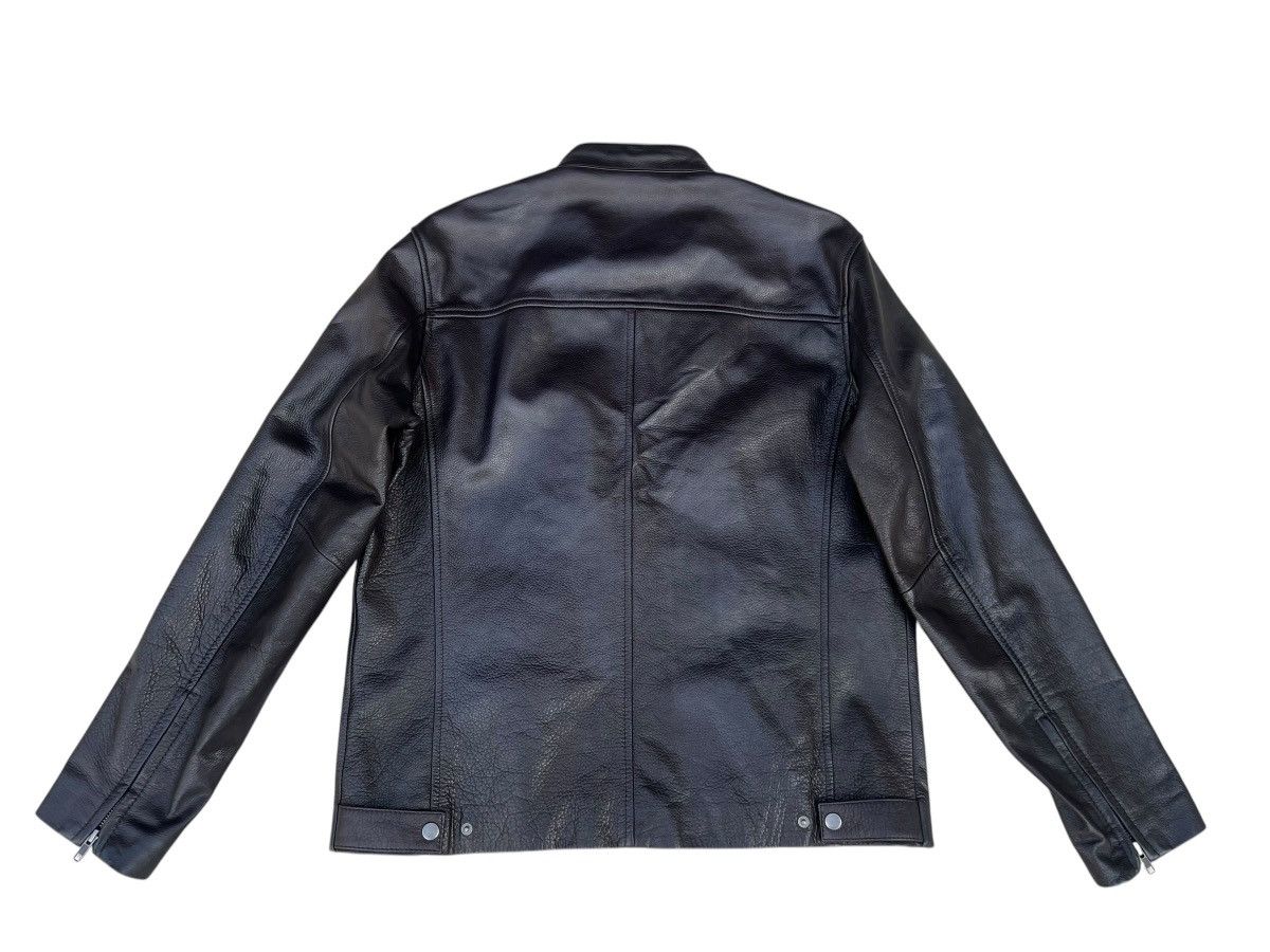 Reiss REISS Knox Cow Leather Jacket Racer Size US XL / EU 56 / 4 - 19 Thumbnail
