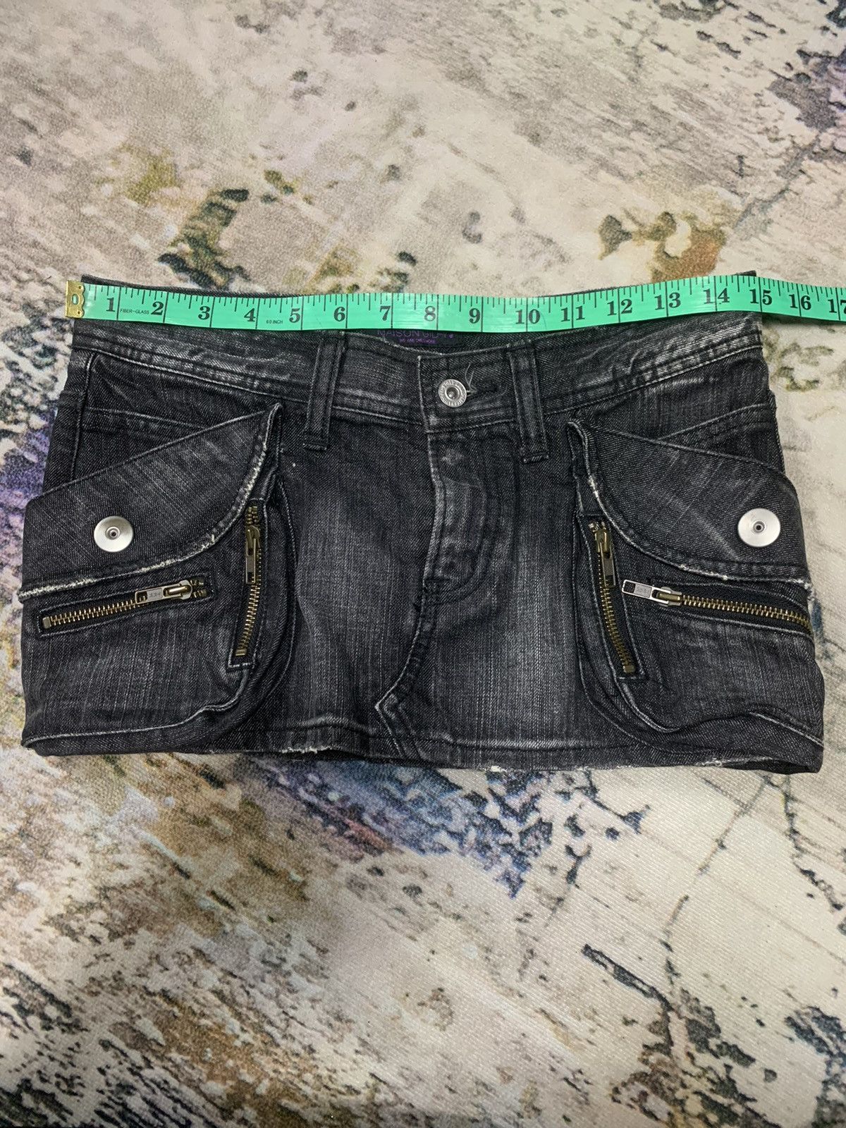 Japanese Brand Maison Gilfy distressed Skirt Size 30" / US 8 / IT 44 - 12 Thumbnail