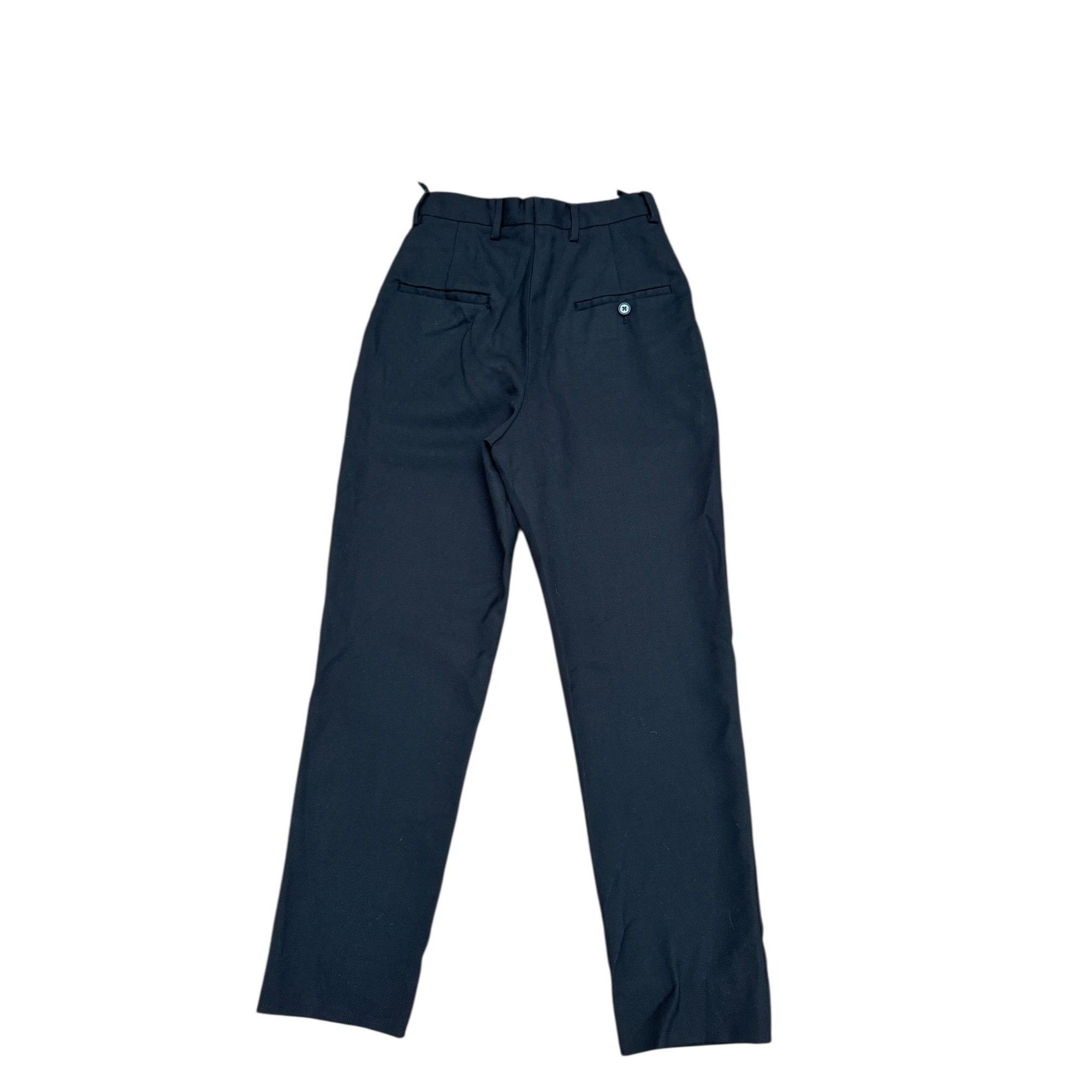 Celine Black Wool High-Waist Trousers Size 24" / US 00 / IT 34 - 3 Thumbnail