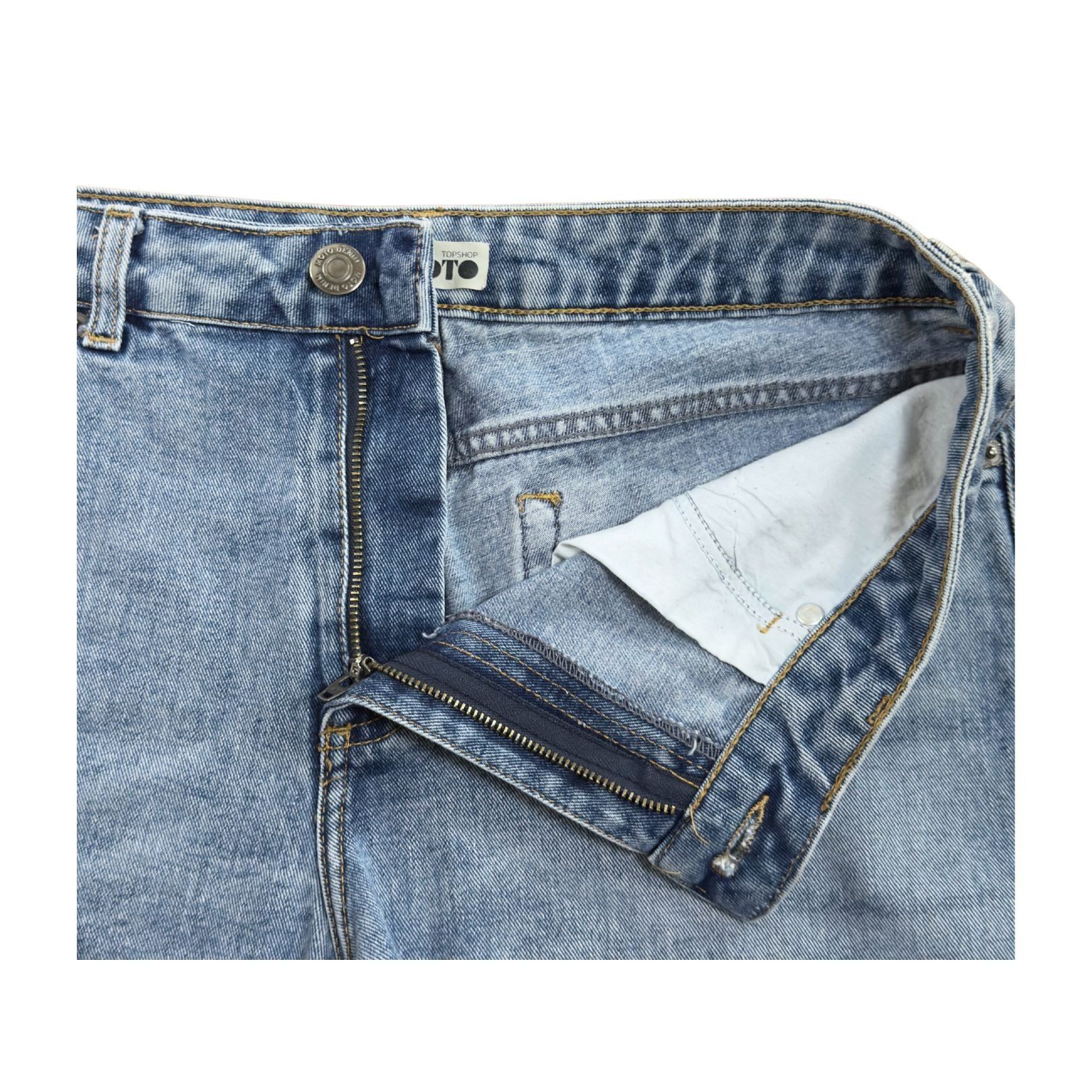 Topshop Topshop Moto Denim Shorts Size W30 Cotton Highwaisted Cutoff Size 30" / US 8 / IT 44 - 5 Thumbnail
