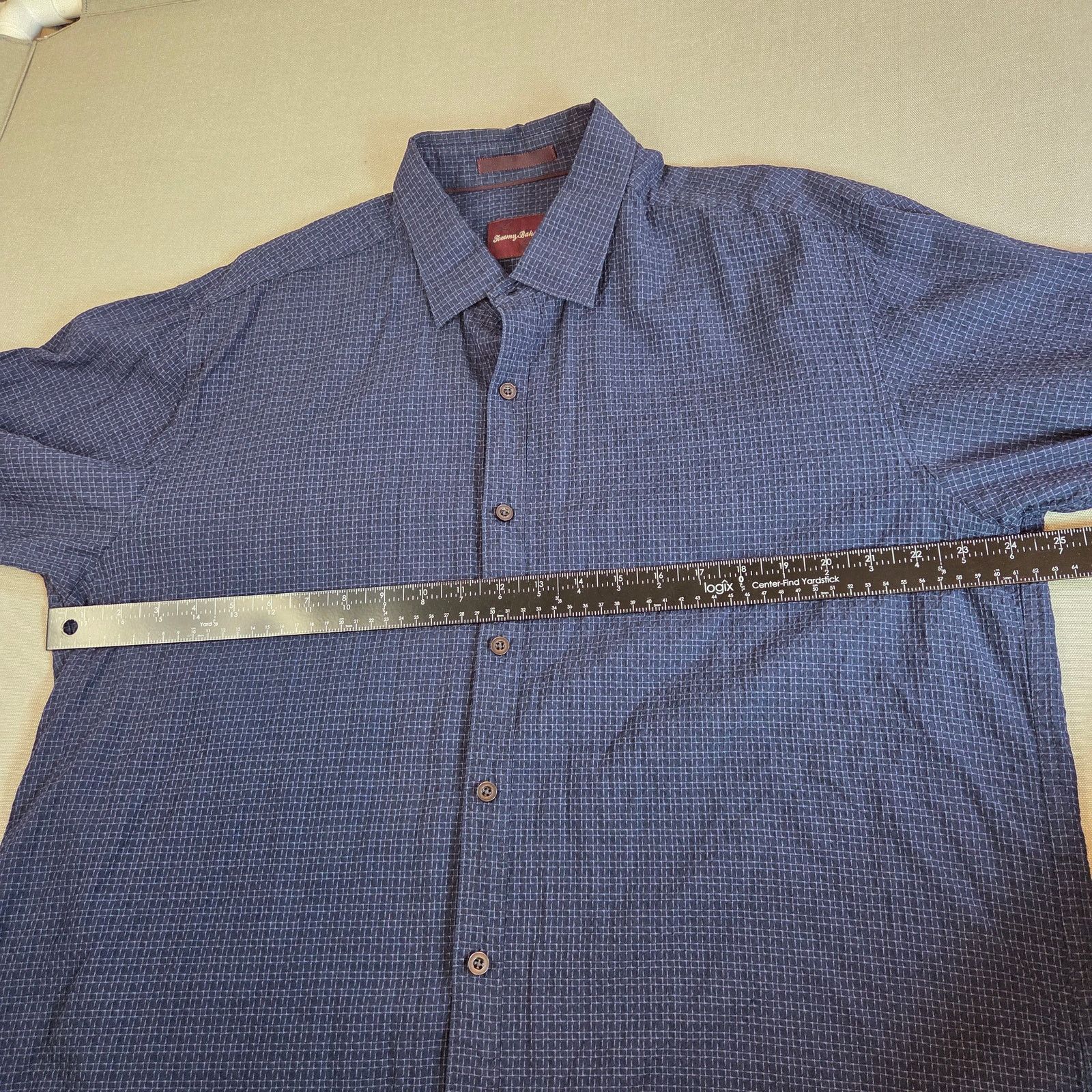 Tommy Bahama Tommy Bahama Blue Silk Cotton Shirt XL Textured Size US XL / EU 56 / 4 - 8 Thumbnail