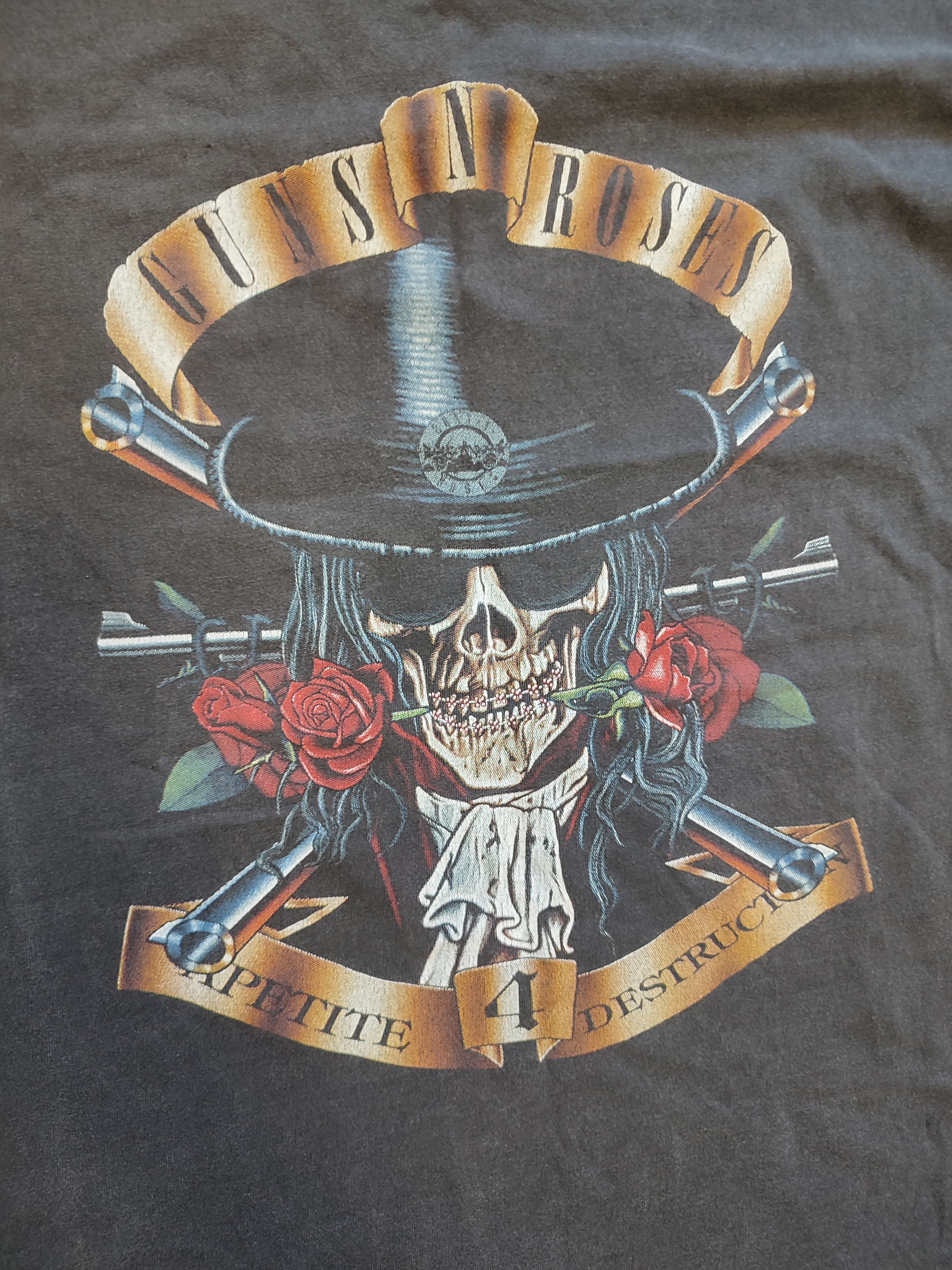 Vintage Guns N' Roses Guns N Roses Use Your Illusion tour T Shirt Size US XL / EU 56 / 4 - 5 Thumbnail